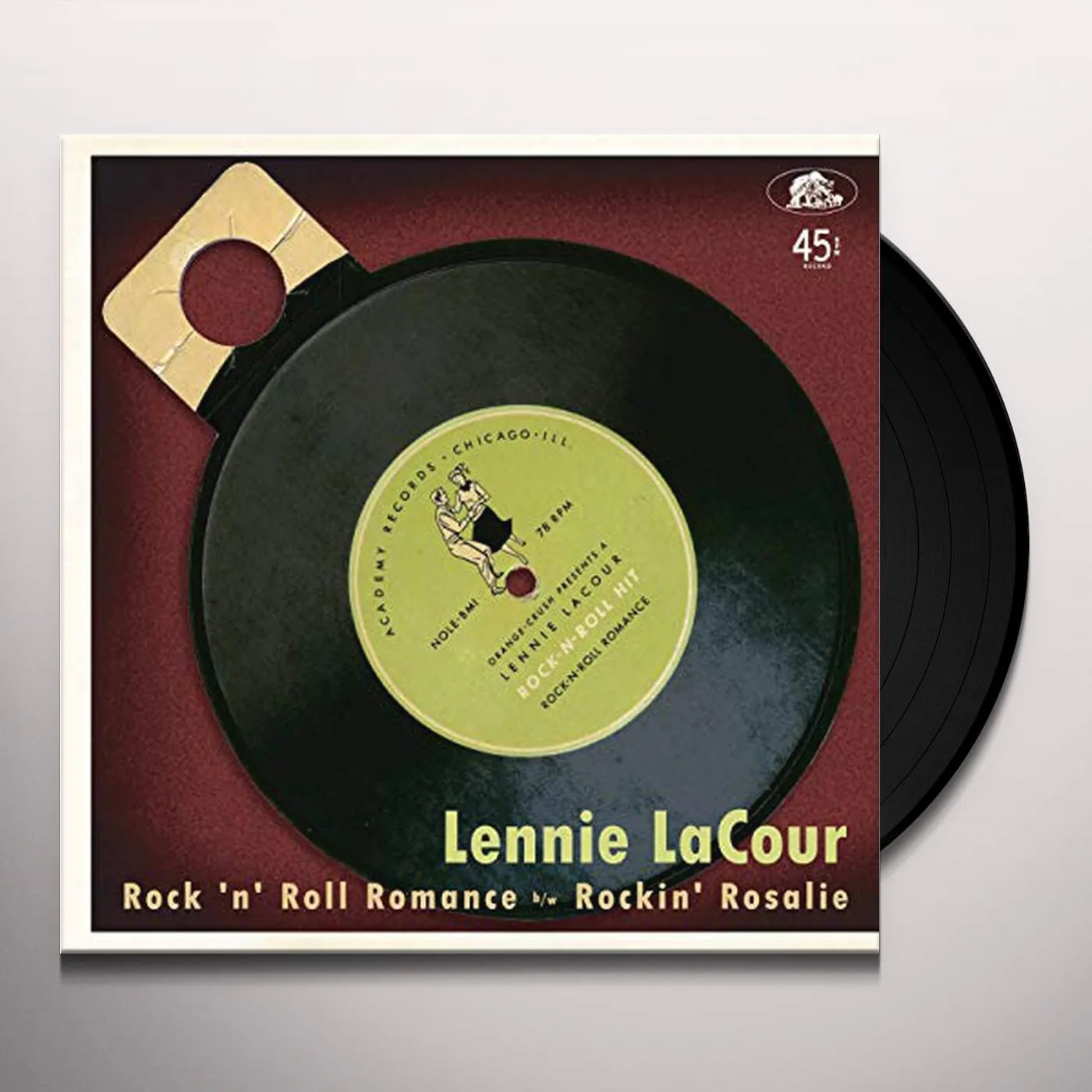 Lennie Lacour Rock 'n' Roll Romance / Rockin' Rosalie Vinyl Record