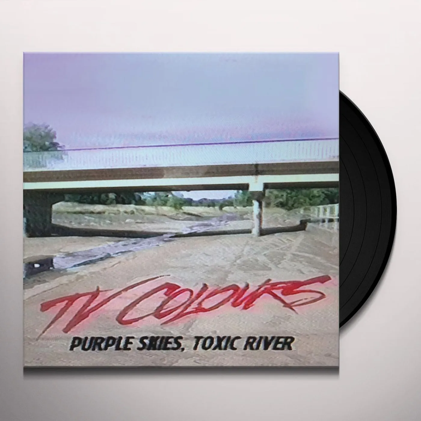 TV Colours Purple Skies, Toxic River Vinyl Record