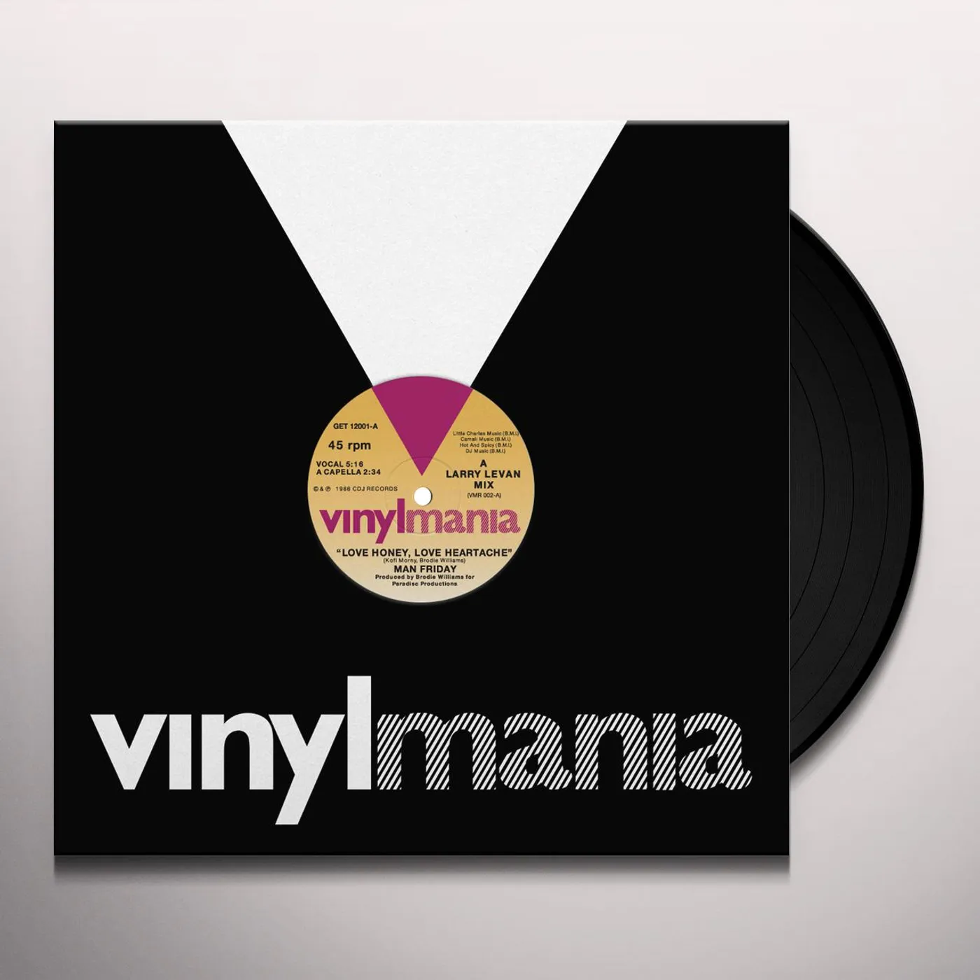 Man Friday LOVE HONEY LOVE HEARTACHE Vinyl Record