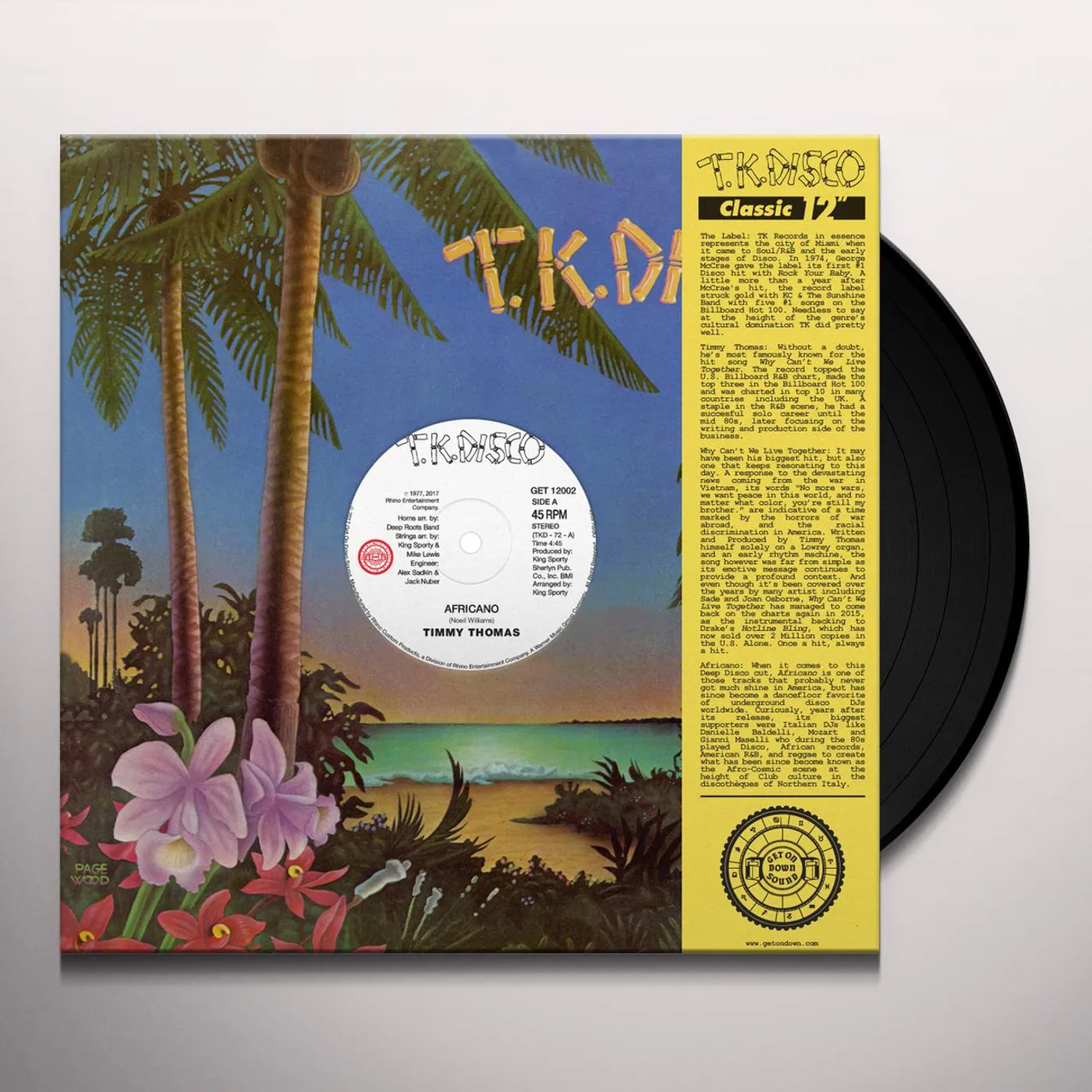 Timmy Thomas AFRICANO / WHY CAN'T WE LIVE TOGETHER Vinyl Record