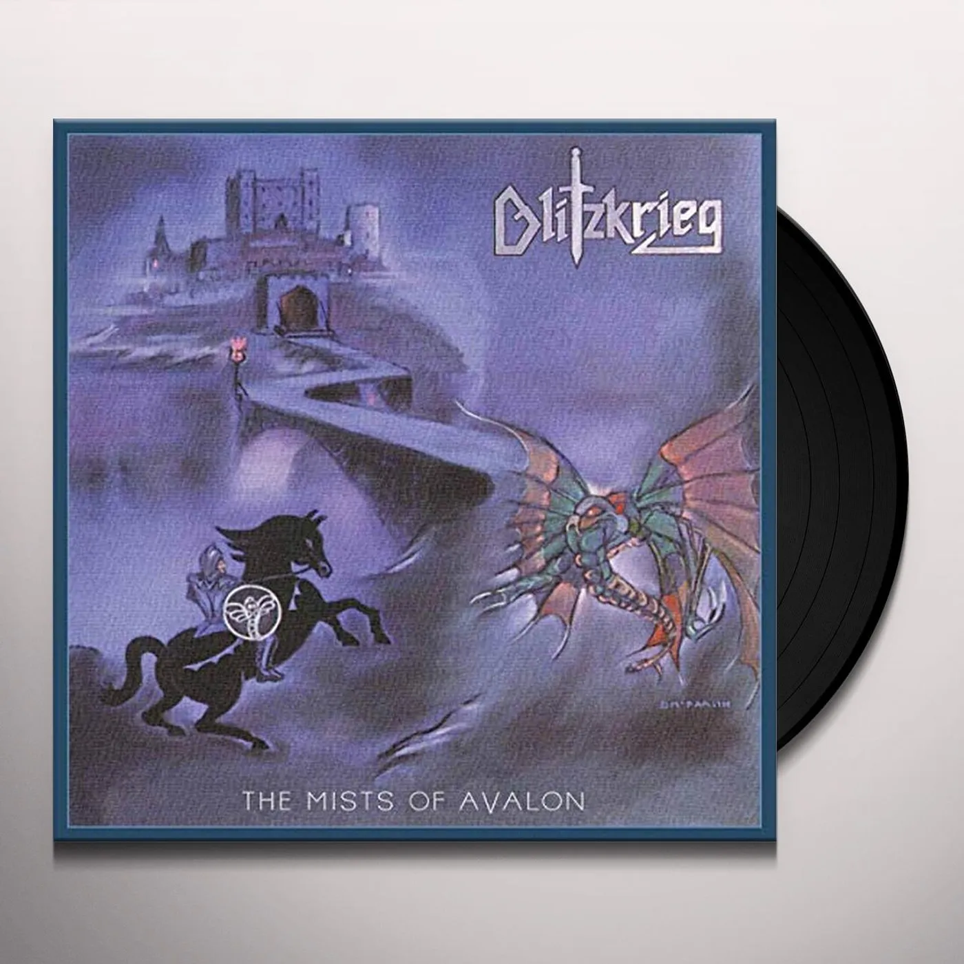 Blitzkrieg MISTS OF AVALON (BLUE VINYL) Vinyl Record