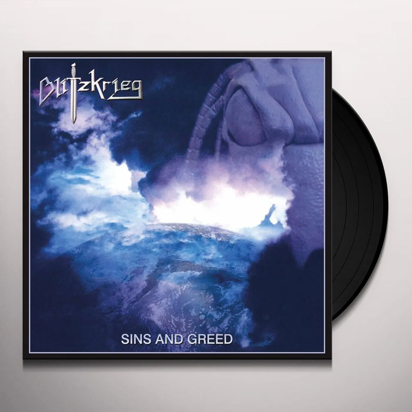 Blitzkrieg SINS AND GREED (SILVER VINYL) Vinyl Record