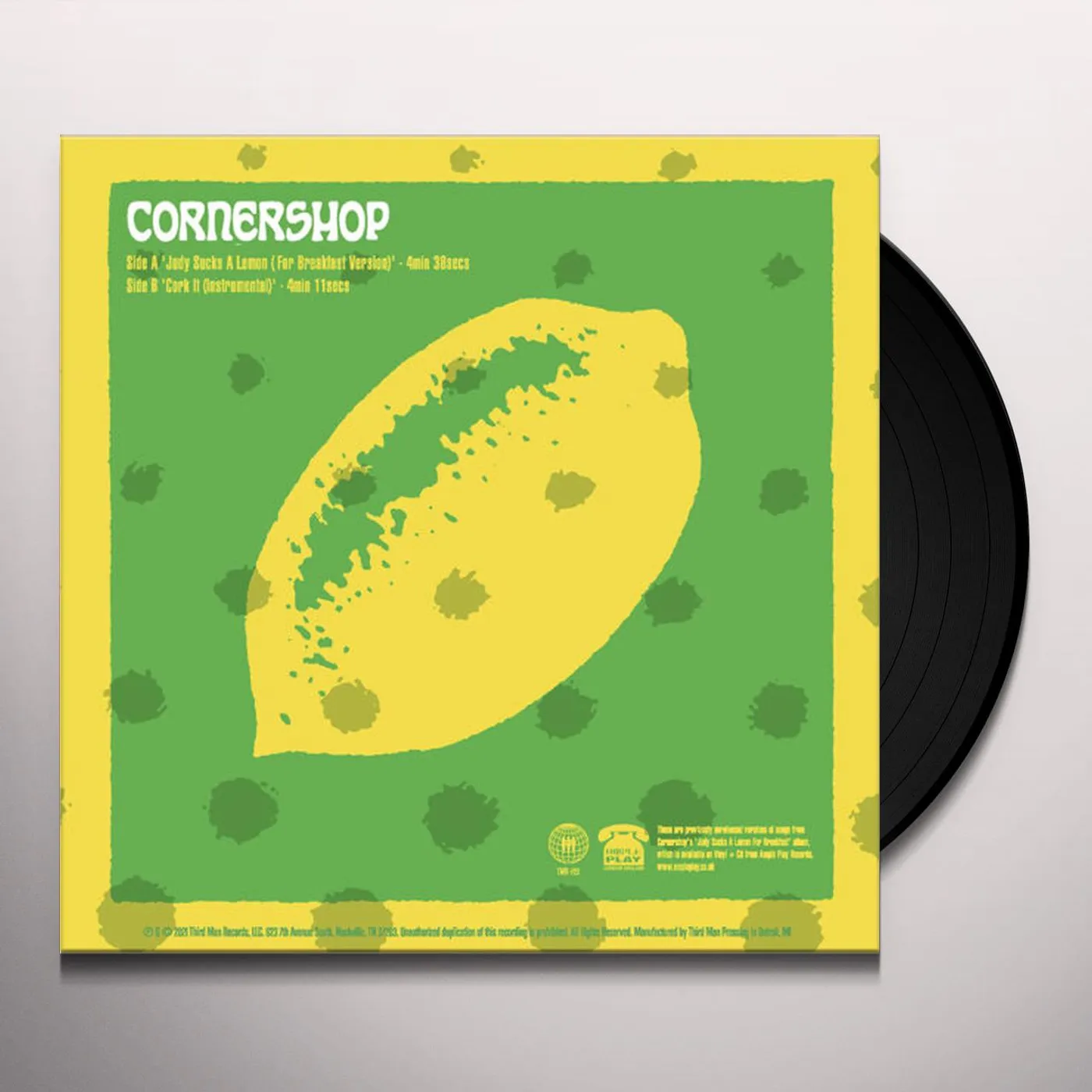 Cornershop JUDY SUCKS A LEMON B/W CORK IT Vinyl Record