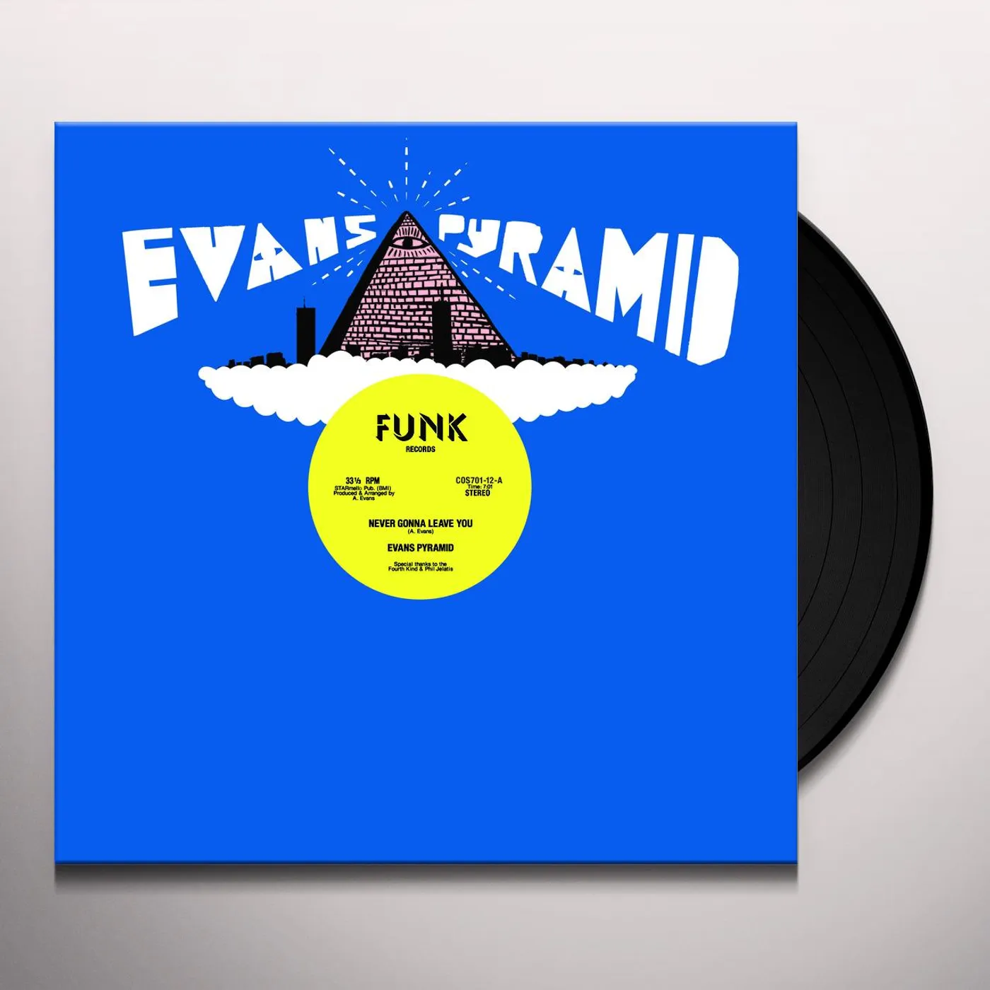 Evans Pyramid NEVER GONNA LEAVE YOU / DIP DROP Vinyl Record