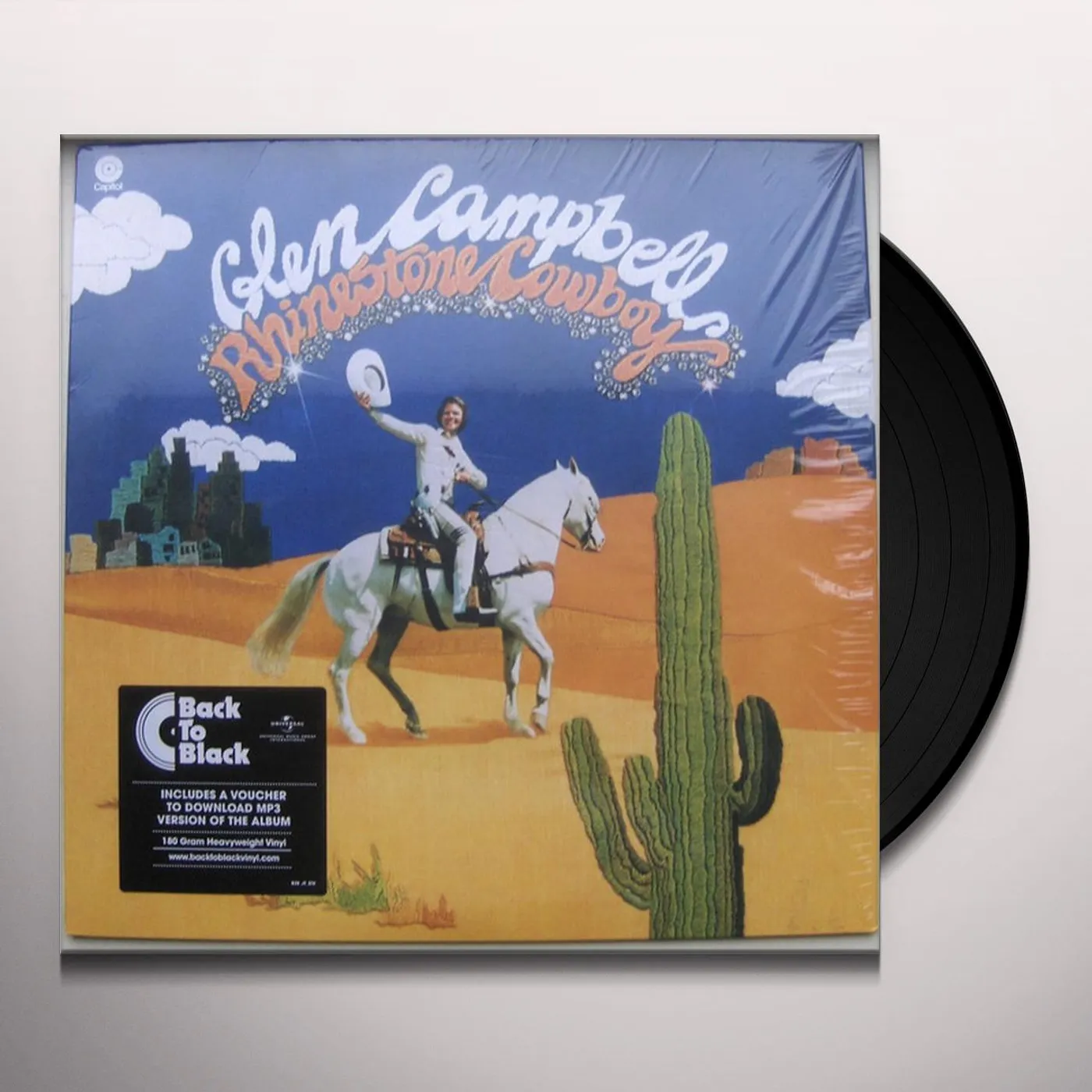 Glen Campbell RHINESTONE COWBOY Vinyl Record