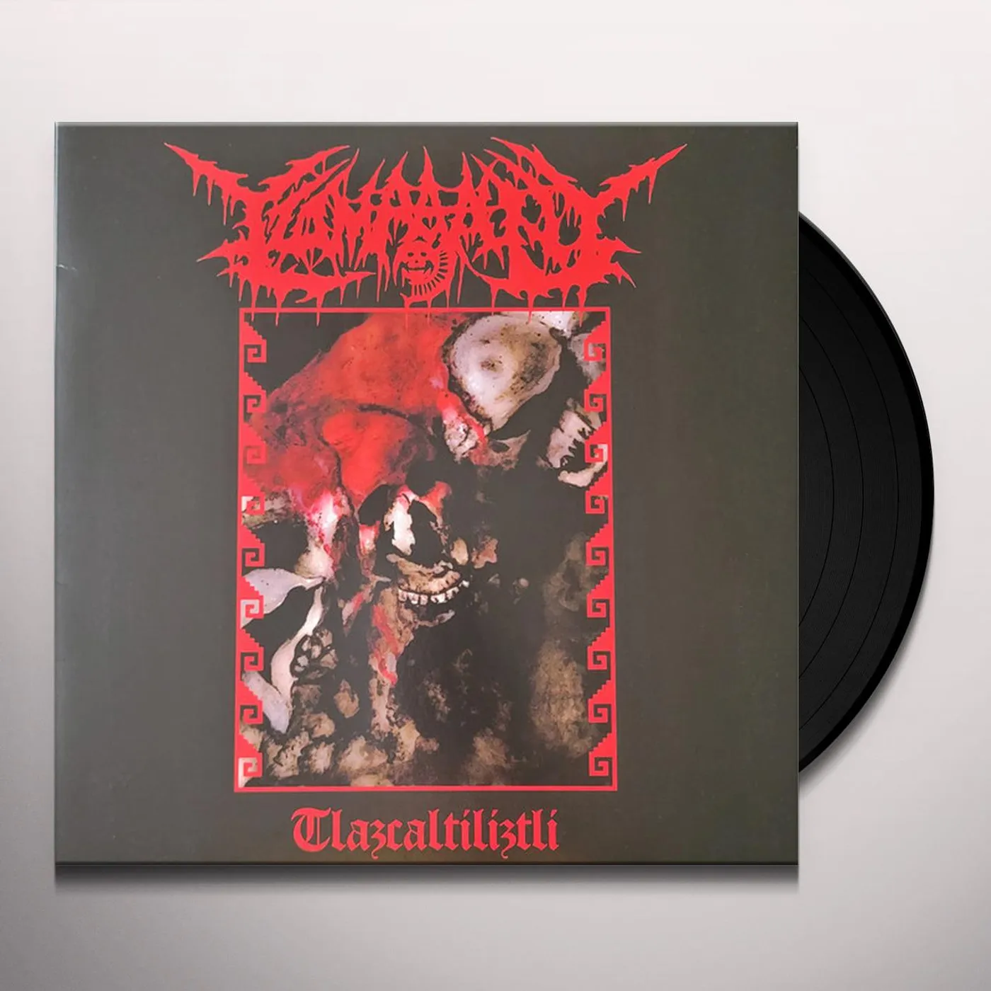 Tzompantli TLAZCALTILIZTLI (LIMITED/BLOOD RED INSIDE ULTRA CLEAR W/ SILVER / WHITE / BLACK SPLATTER VINYL) Vinyl Record