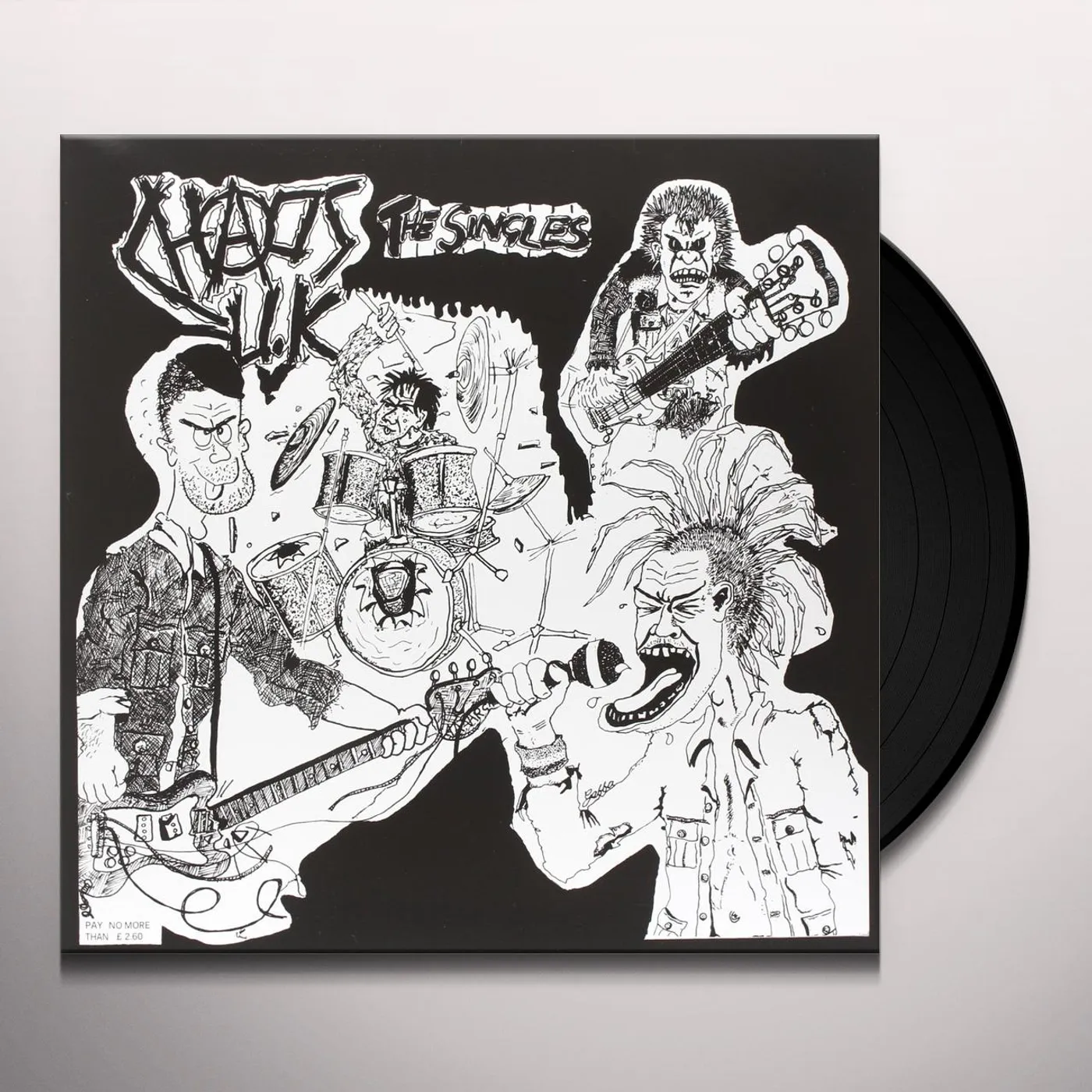 Chaos UK TOTAL CHAOS - THE SINGLES Vinyl Record