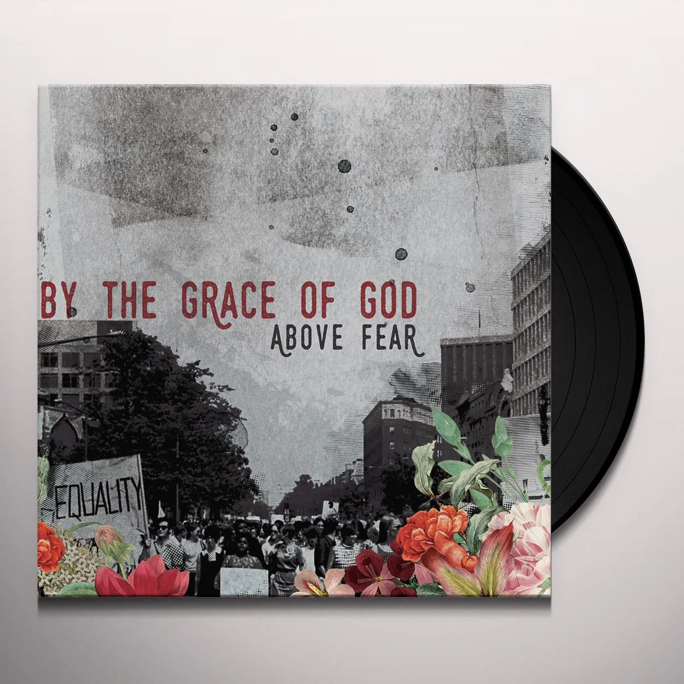 By The Grace Of God ABOVE FEAR (BLACK/PINK) Vinyl Record