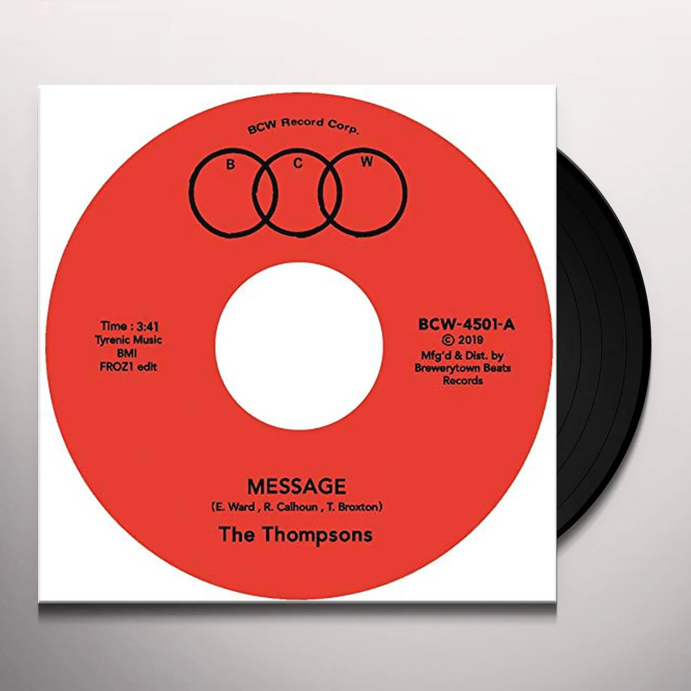 The Thompsons Message (Froz1 Edit) / I'll Always Love You Vinyl Record