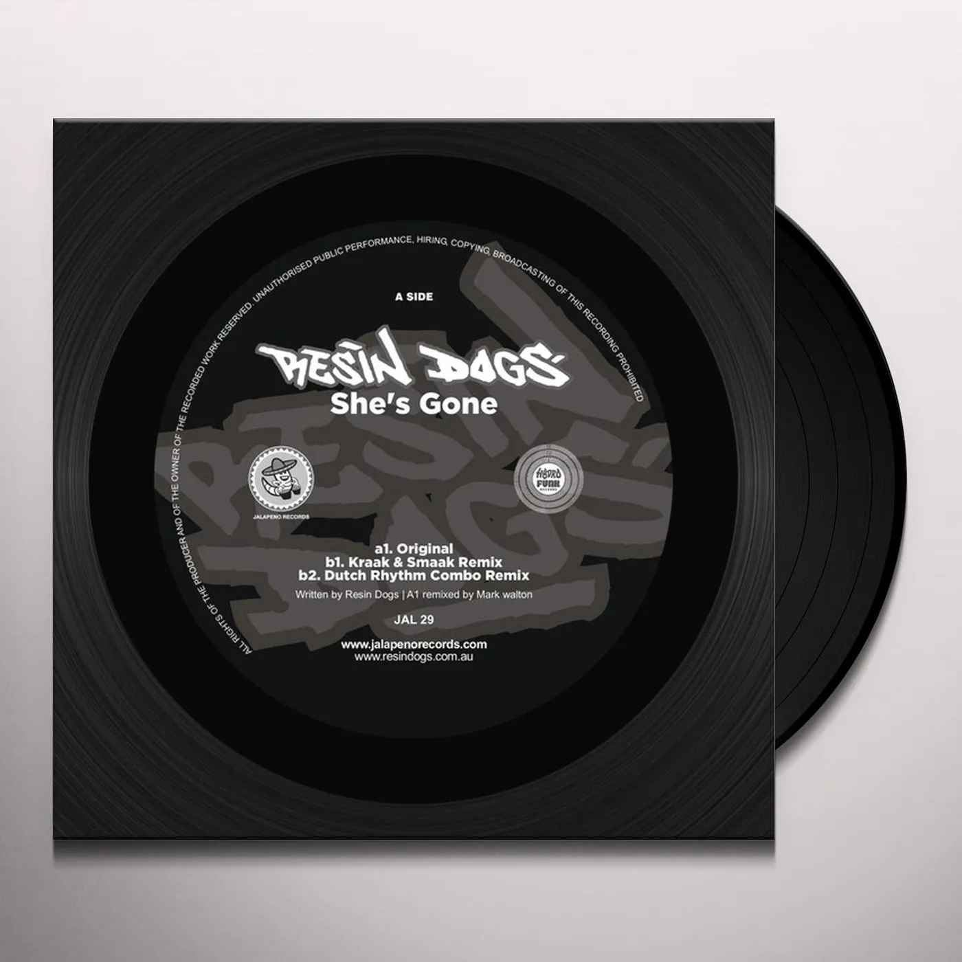 Resin Dogs SHE'S GONE Vinyl Record - UK Release