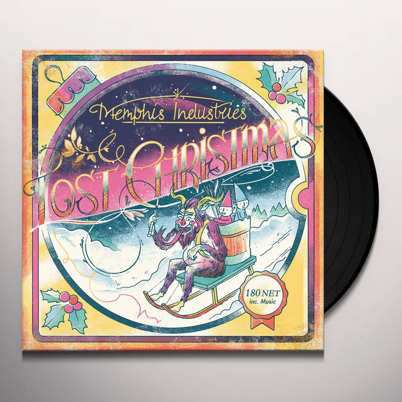 Various Artists  LOST CHRISTMAS: A FESTIVE MEMPHIS INDUSTRIES SELECTION BOX (RED, GREEN, & GOLD VINYL)