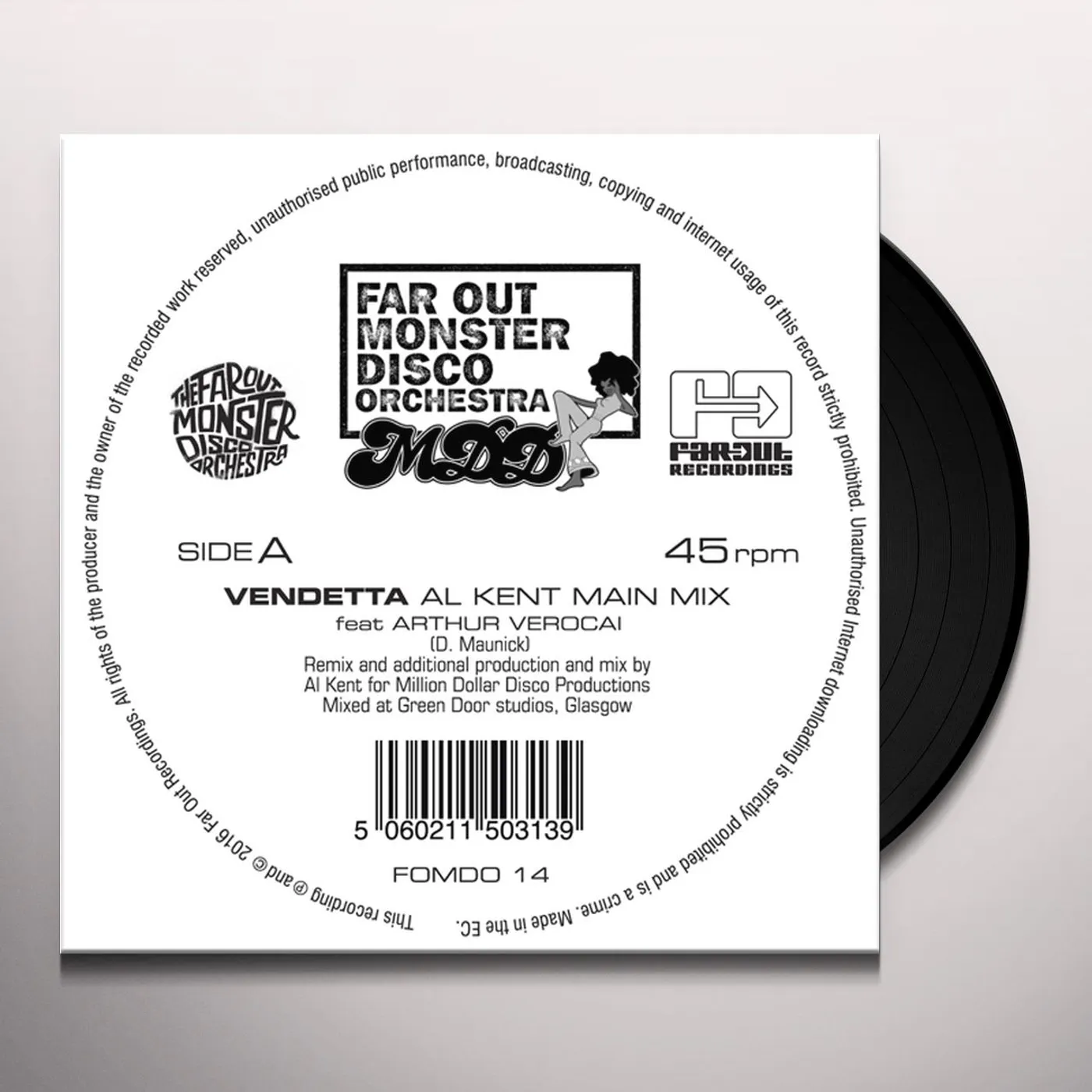 The Far Out Monster Disco Orchestra Vendetta (Al Kent Remix) Vinyl Record