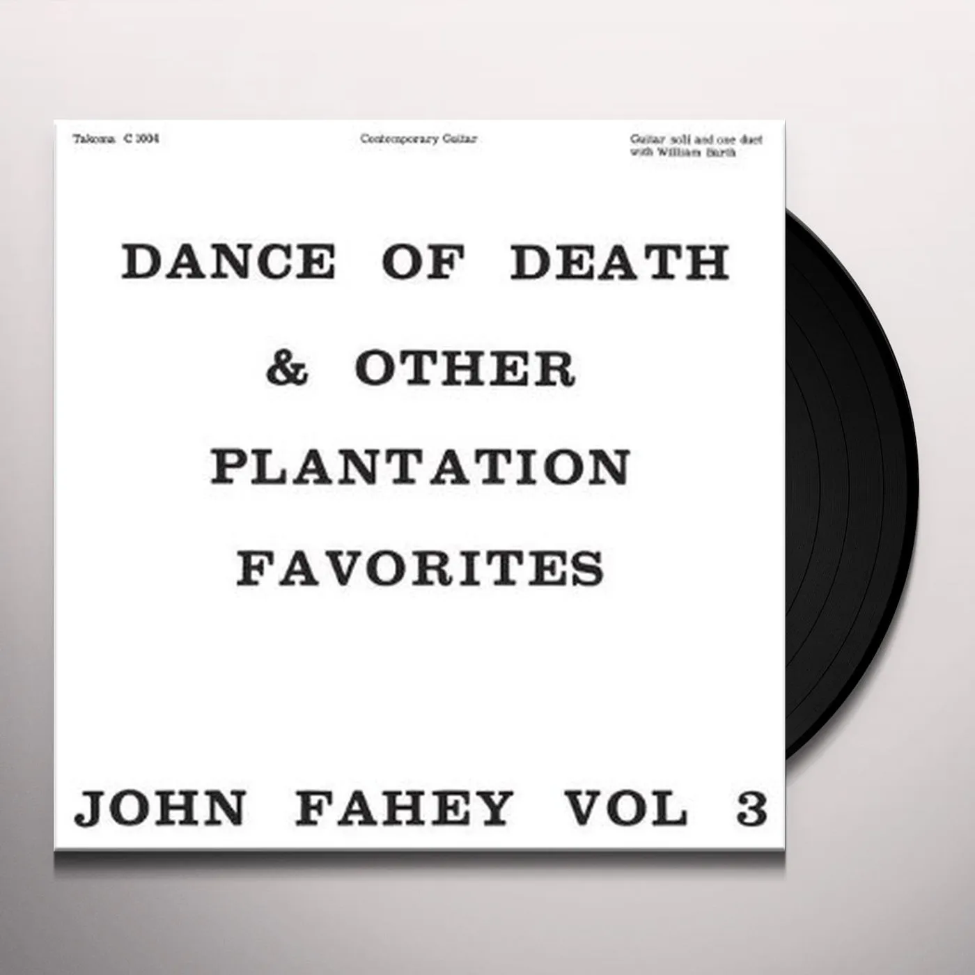 John Fahey DANCE OF DEATH AND OTHER PLANTATION FAVORITES Vinyl Record