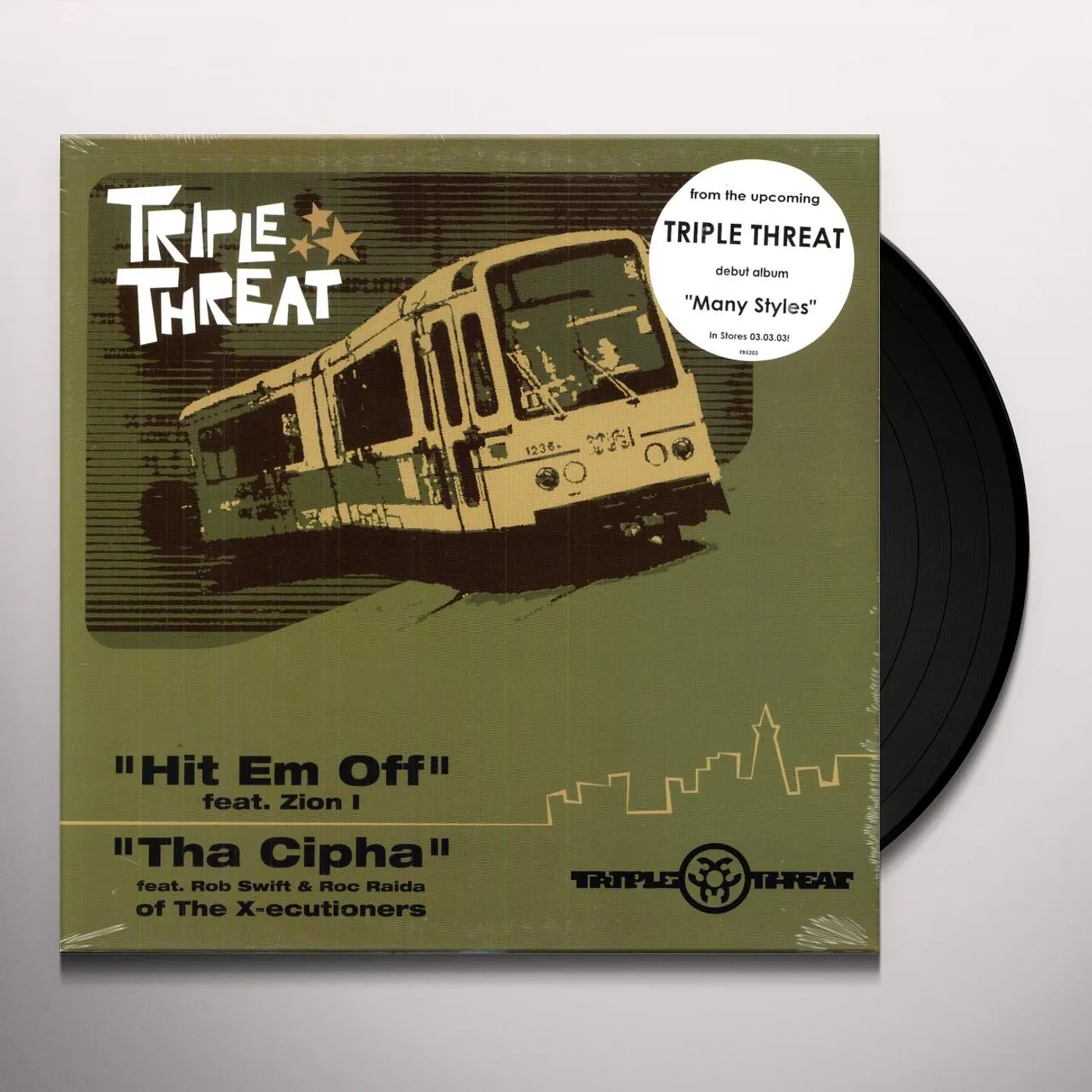 Triple Threat DJs HIT EM OFF Vinyl Record