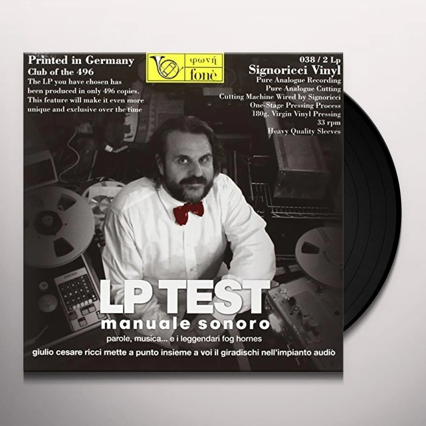 Giulio Cesare Ricci LP TEST - MANUALE SONORO Vinyl Record