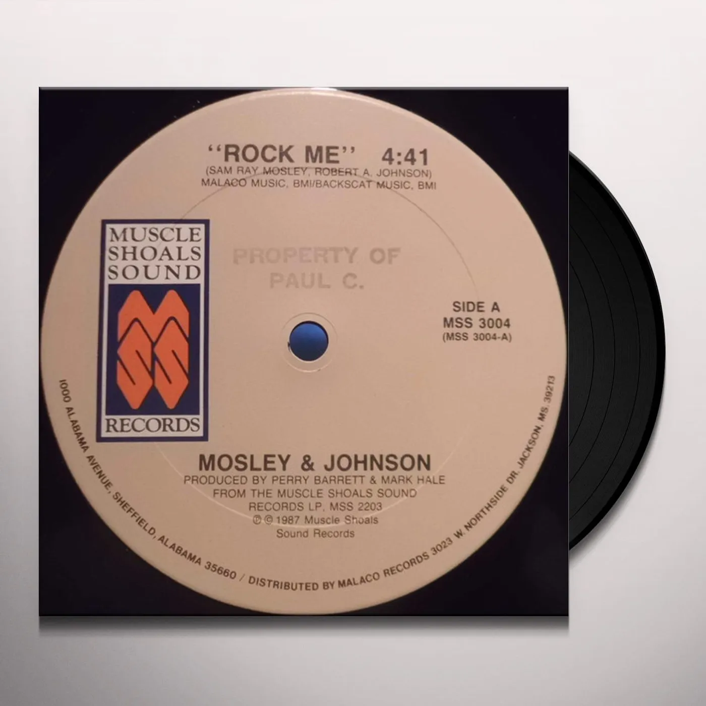 Mosley And Johnson ROCK ME Vinyl Record