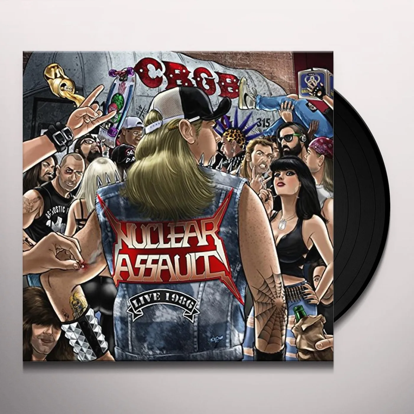Nuclear Assault LIVE AT CBGBS-PIC DISC Vinyl Record - UK Release