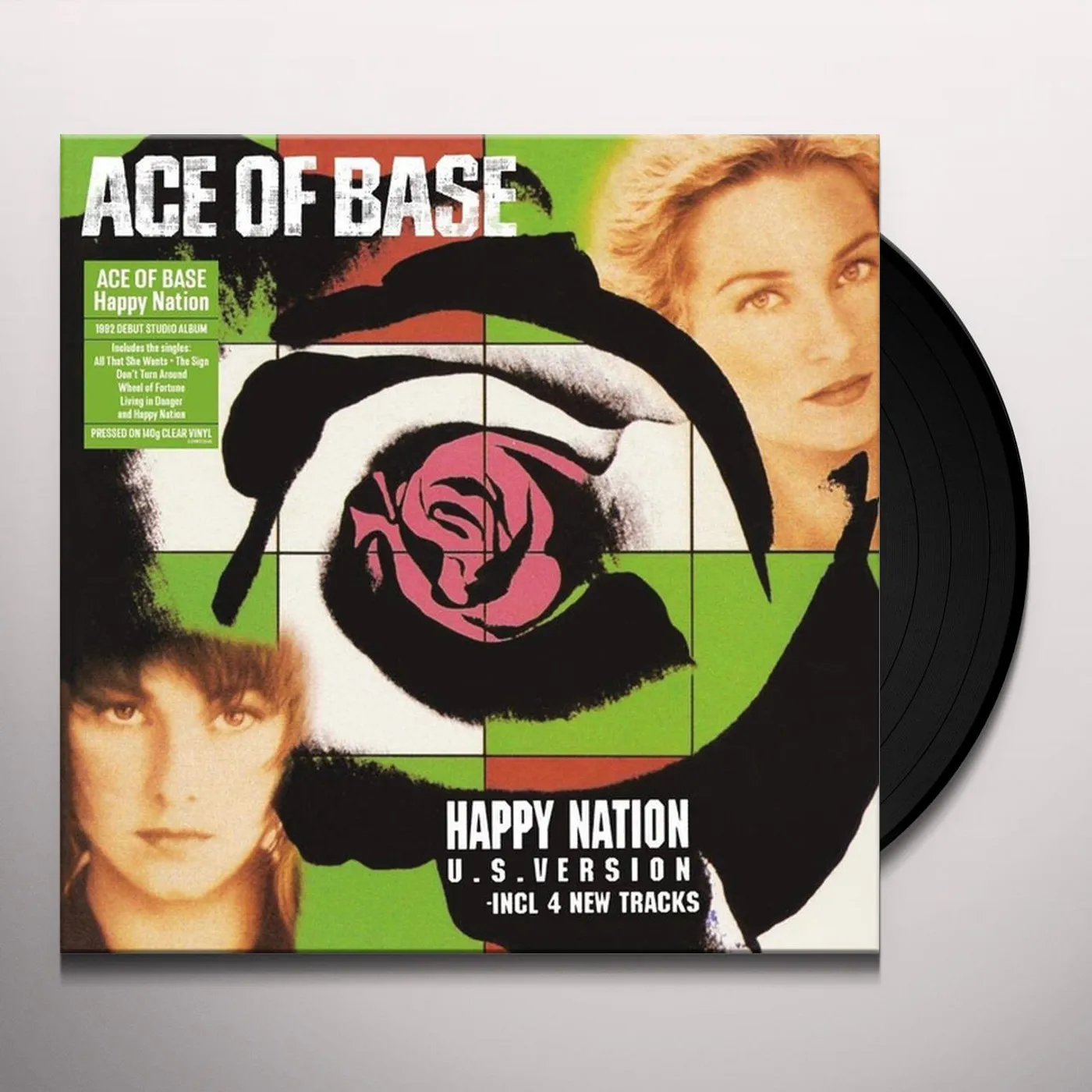 Ace of Base HAPPY NATION (140G/CLEAR VINYL) Vinyl Record
