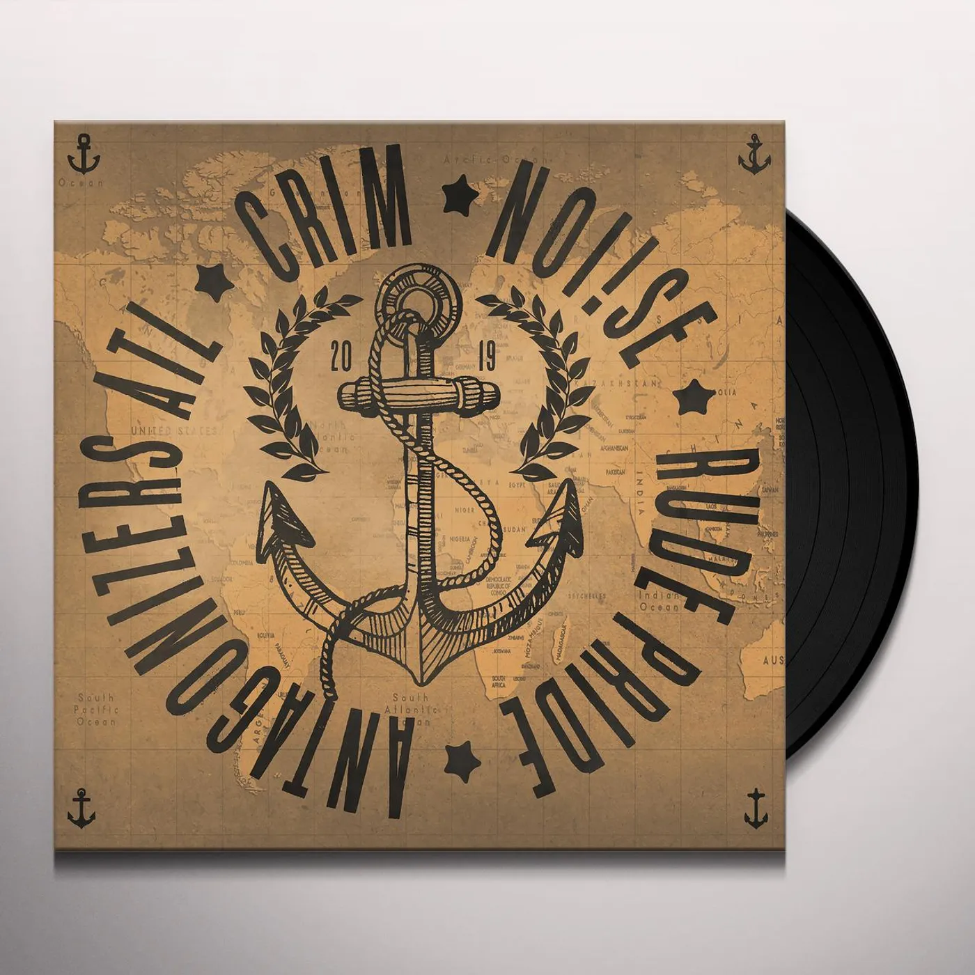 Antagonizers Atl / Crim / Noi!Se / Rude Pride 4 WAY SPLIT Vinyl Record