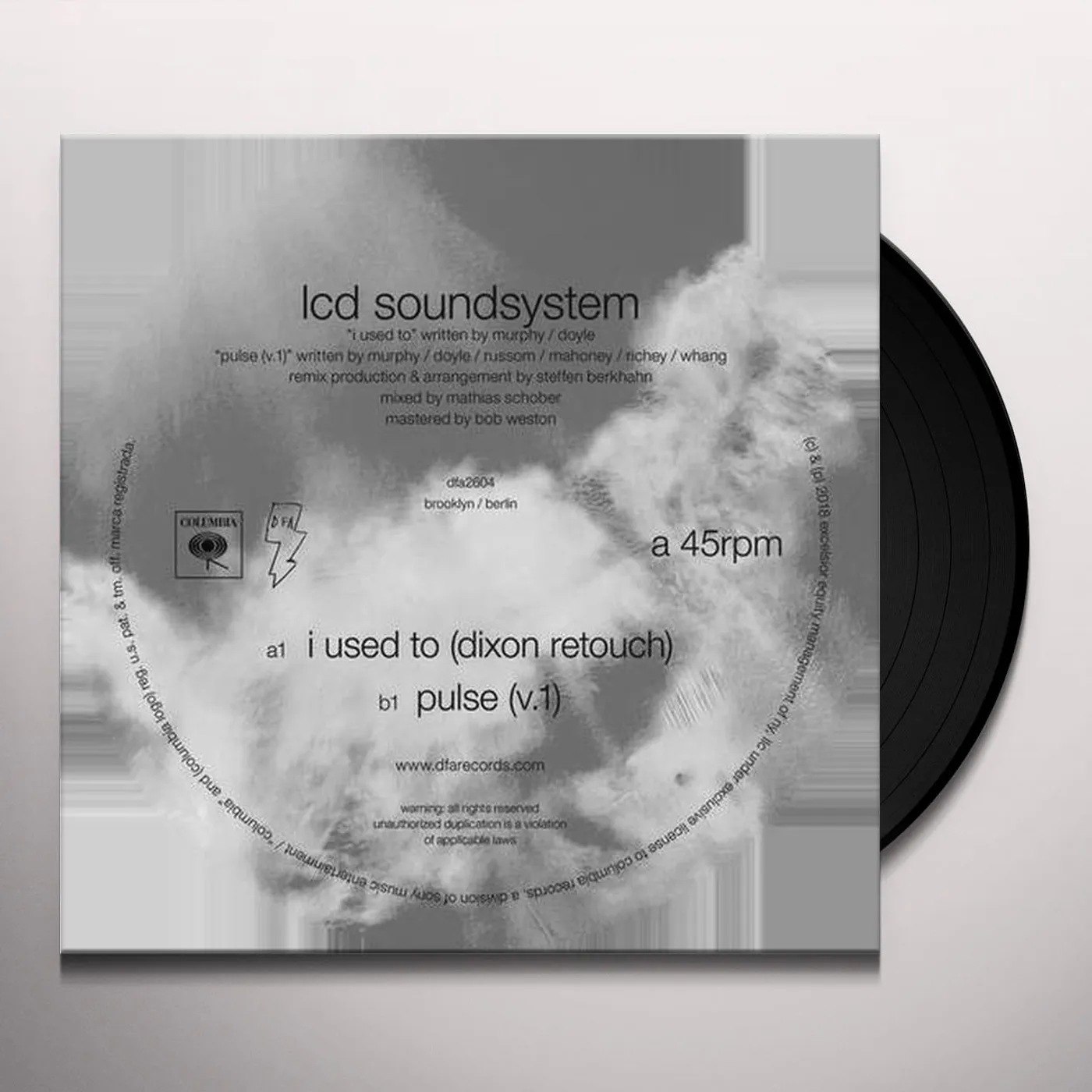 LCD Soundsystem I USED TO (DIXON REWORK / PULSE V.1) Vinyl Record