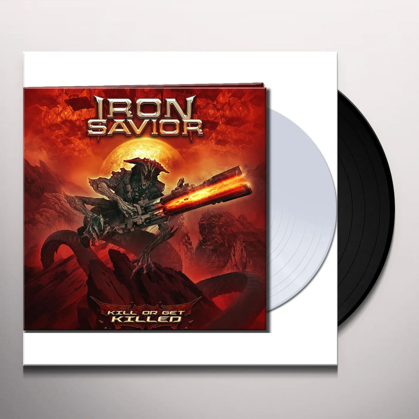 Iron Savior KILL OR GET KILLED (CLEAR VINYL) Vinyl Record