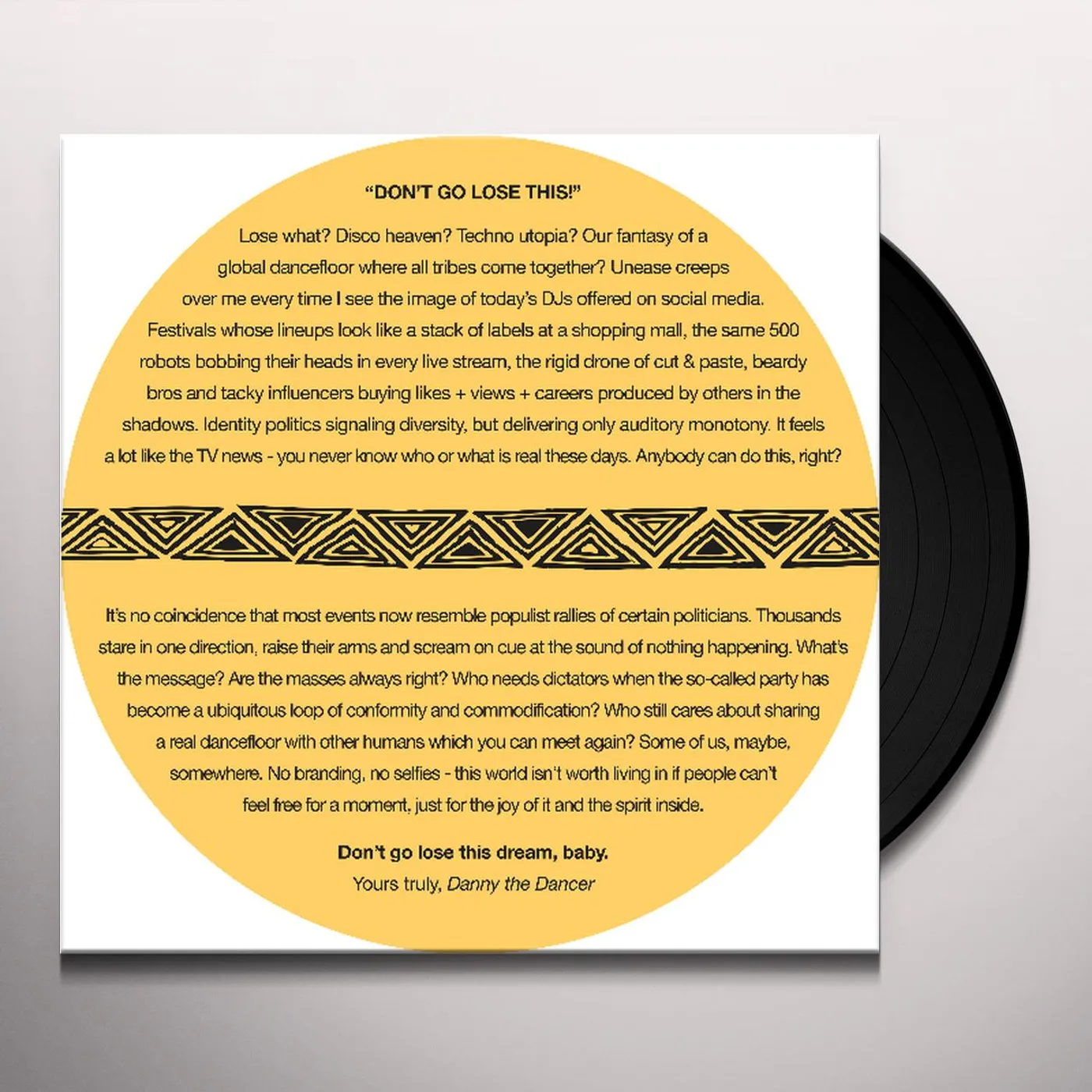 Daniel Wang / S.D.A.P. DON'T GO LOSE THIS Vinyl Record