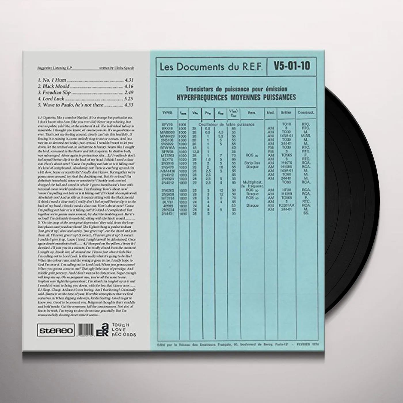 Ulrika Spacek SUGGESTIVE LISTENING Vinyl Record