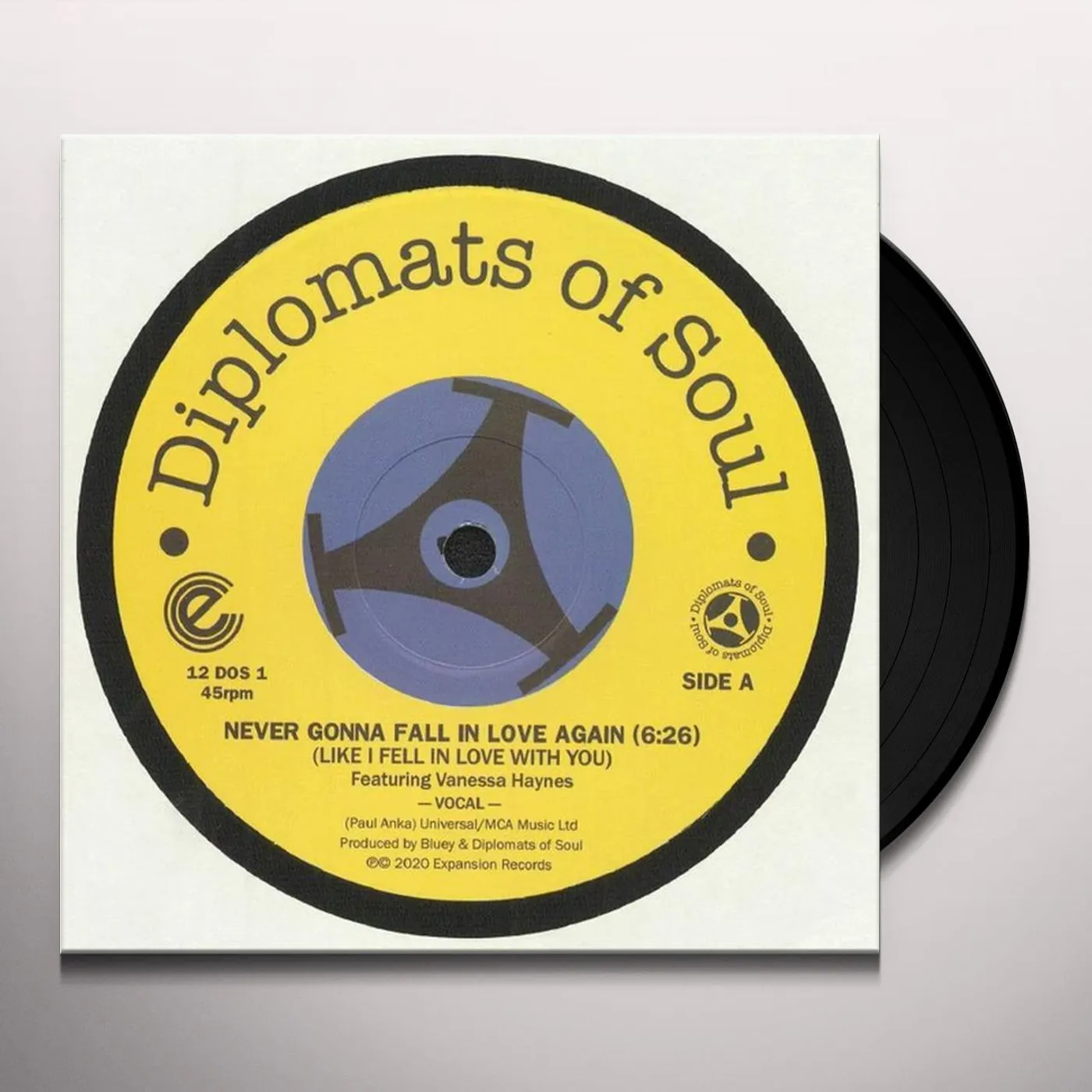 Diplomats Of Soul NEVER GONNA FALL IN LOVE AGAIN (LIKE I FELL IN) Vinyl Record