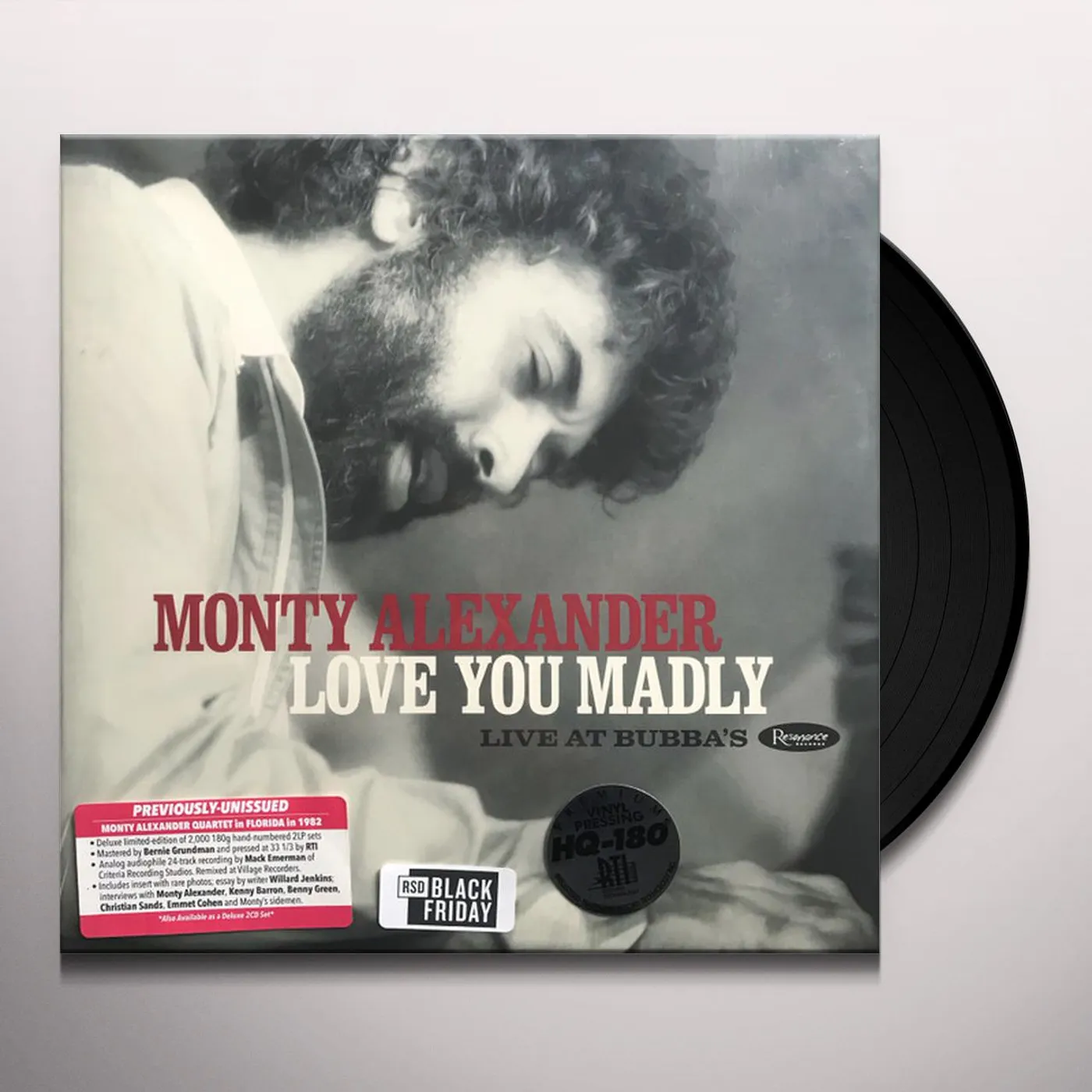 Monty Alexander LOVE YOU MADLY: LIVE AT BUBBA’S (2LP/DELUXE EDITION) (RSD) Vinyl Record