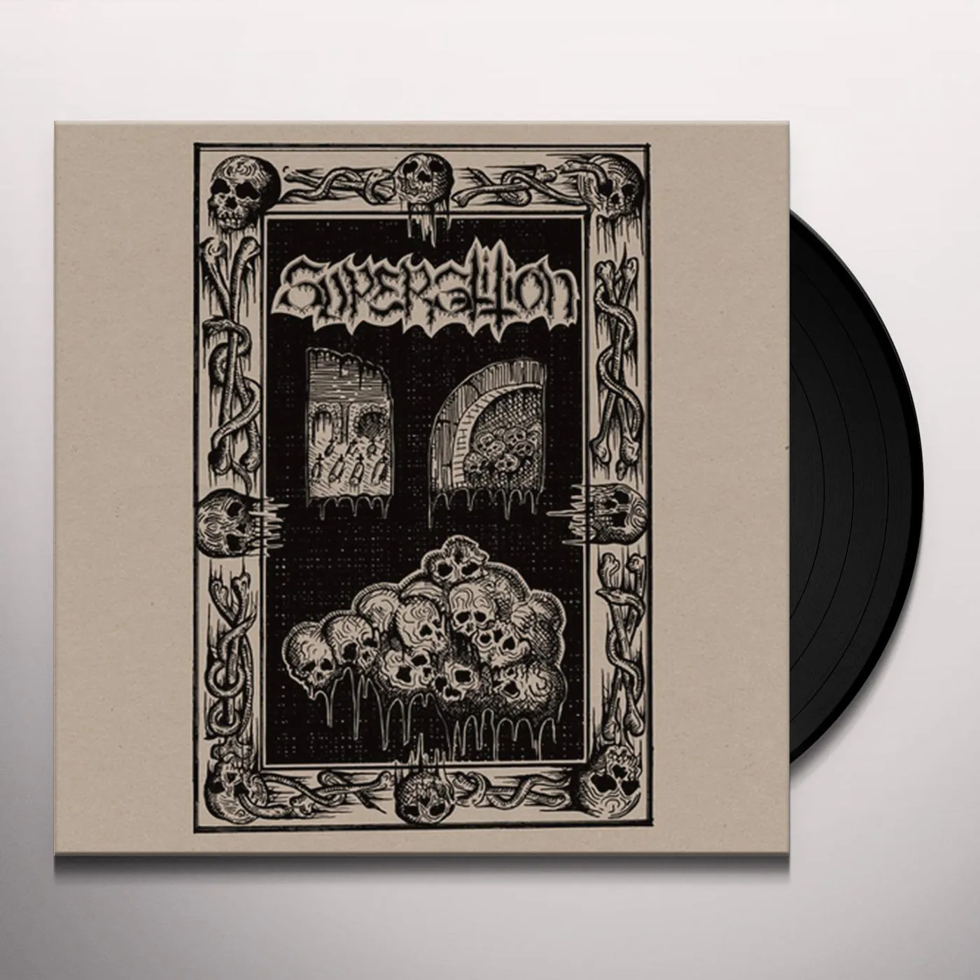 Superstition Surging Throng of Evil's Might Vinyl Record