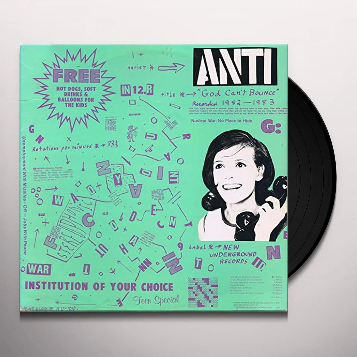 anti God Can't Bounce Vinyl Record