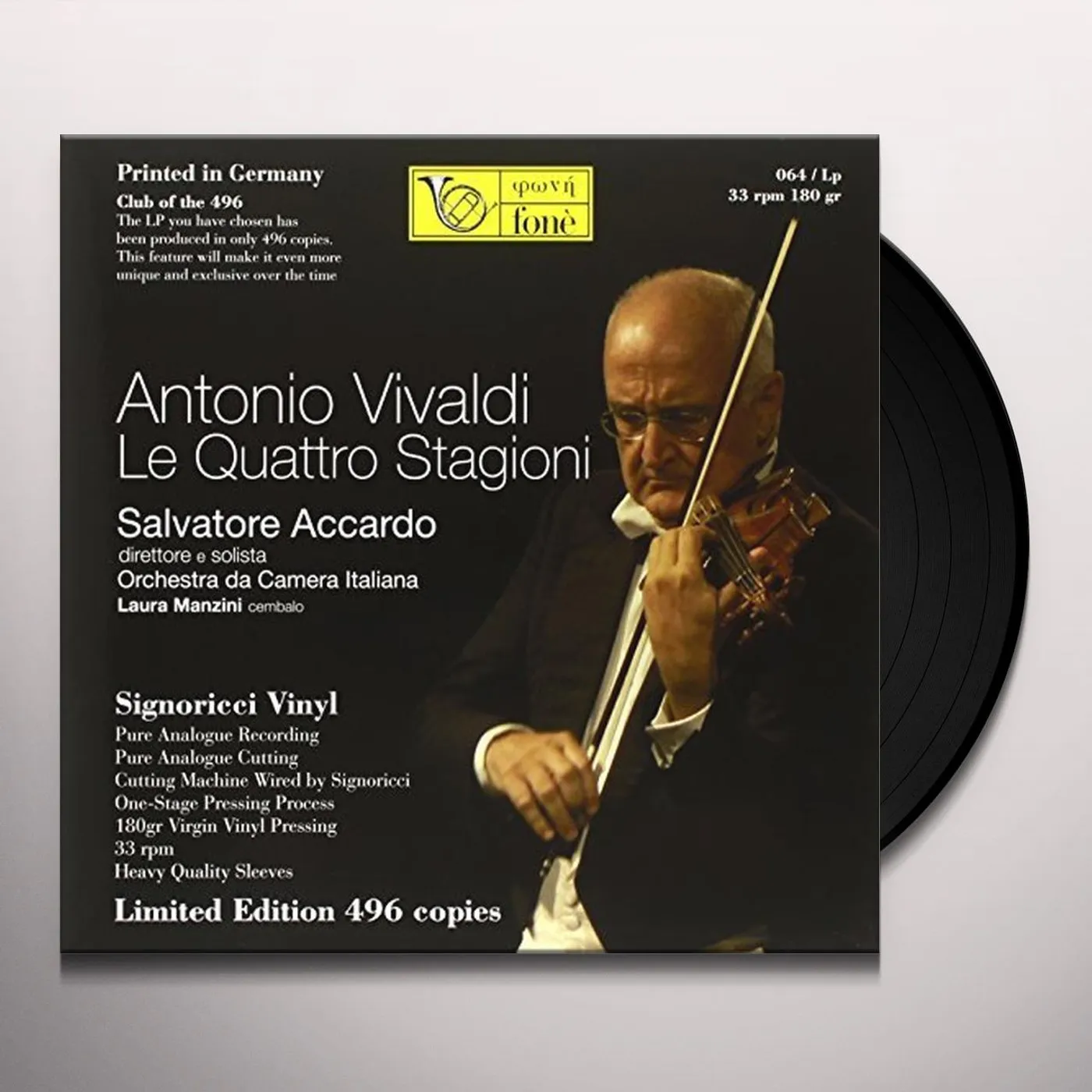 Vivaldi / Salvatore Accardo ANTONIO VIVALDI Vinyl Record