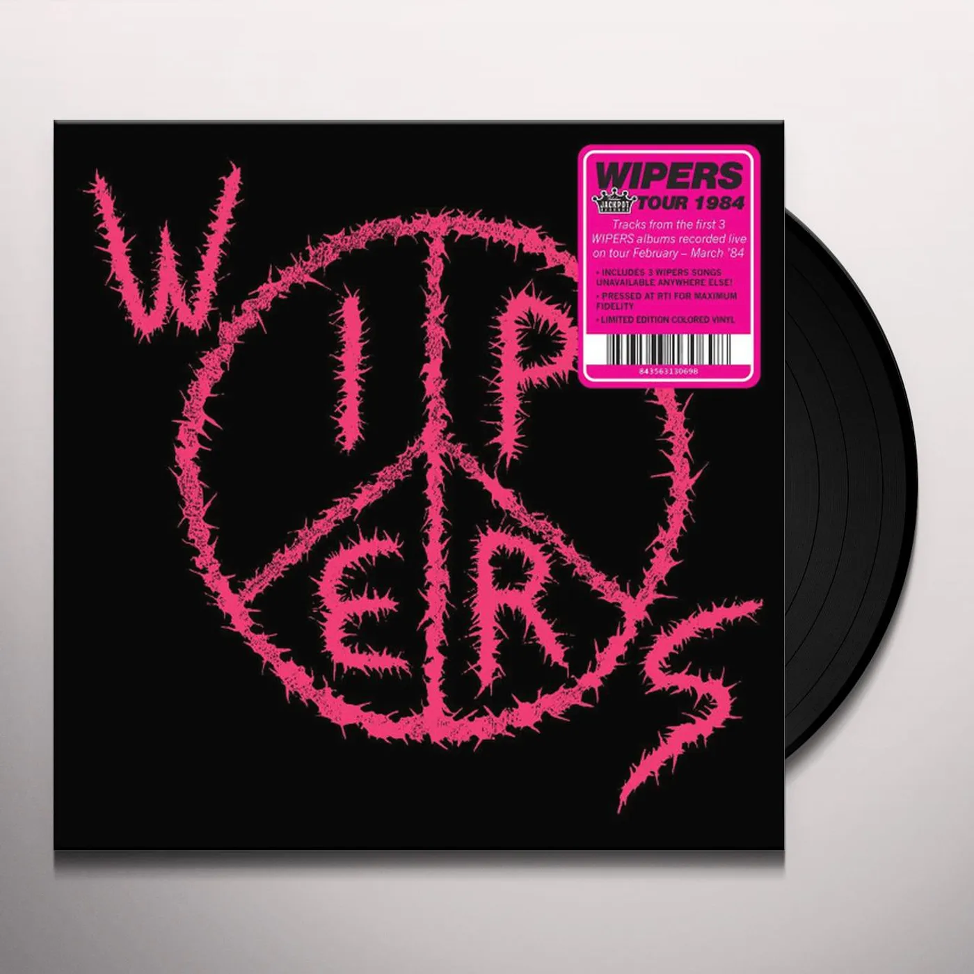 WIPERS (AKA WIPERS TOUR 84) (PINK VINYL) Vinyl Record