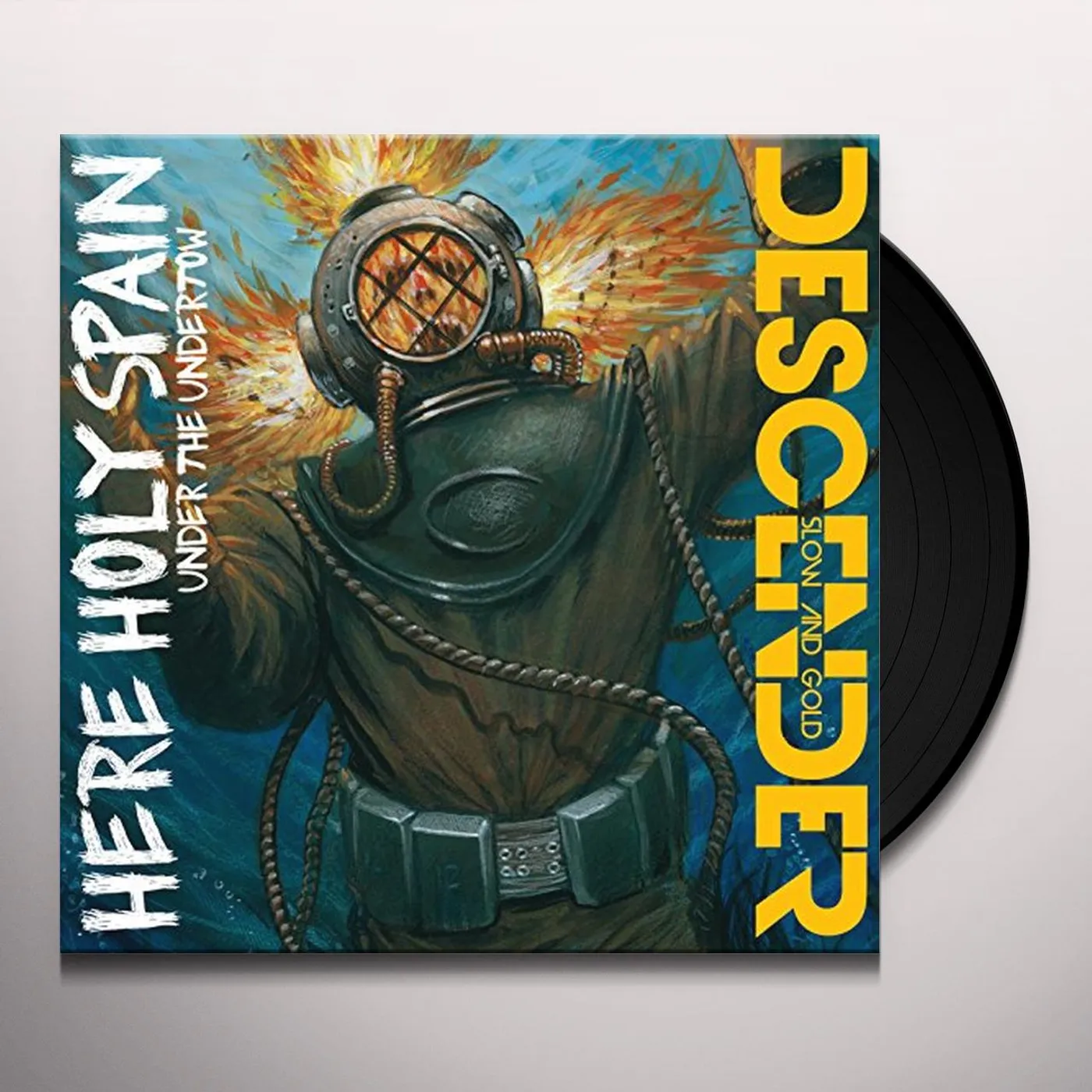 Here Holy Spain UNDER THE UNDERTOW / SLOW & GOLD Vinyl Record