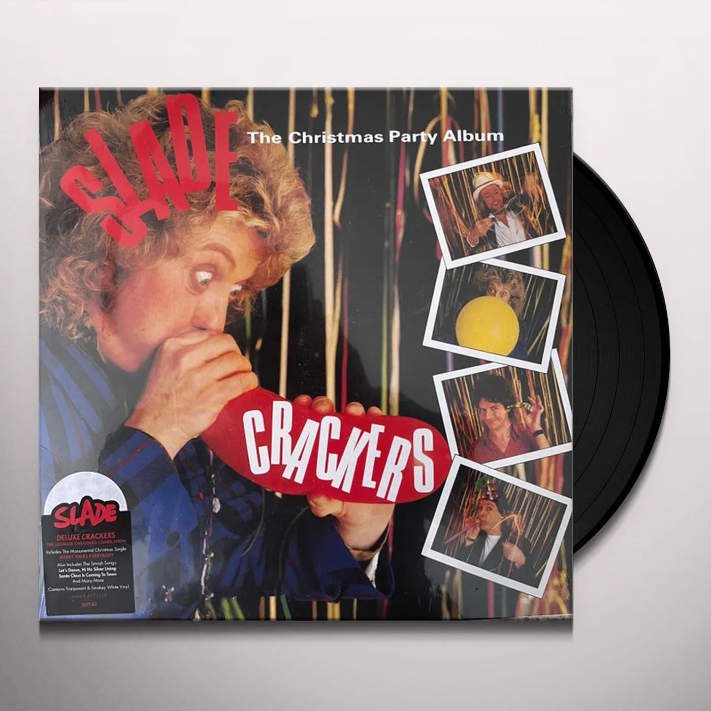 Slade CRACKERS (SNOWFLAKE SPLATTER VINYL) Vinyl Record