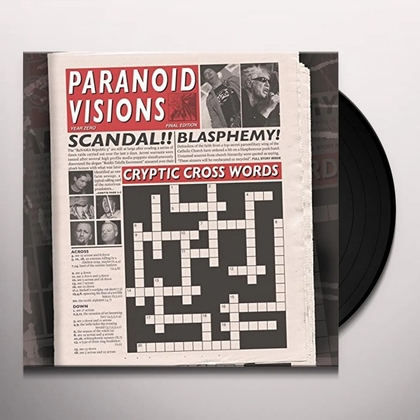 Paranoid Visions Cryptic Crosswords Vinyl Record