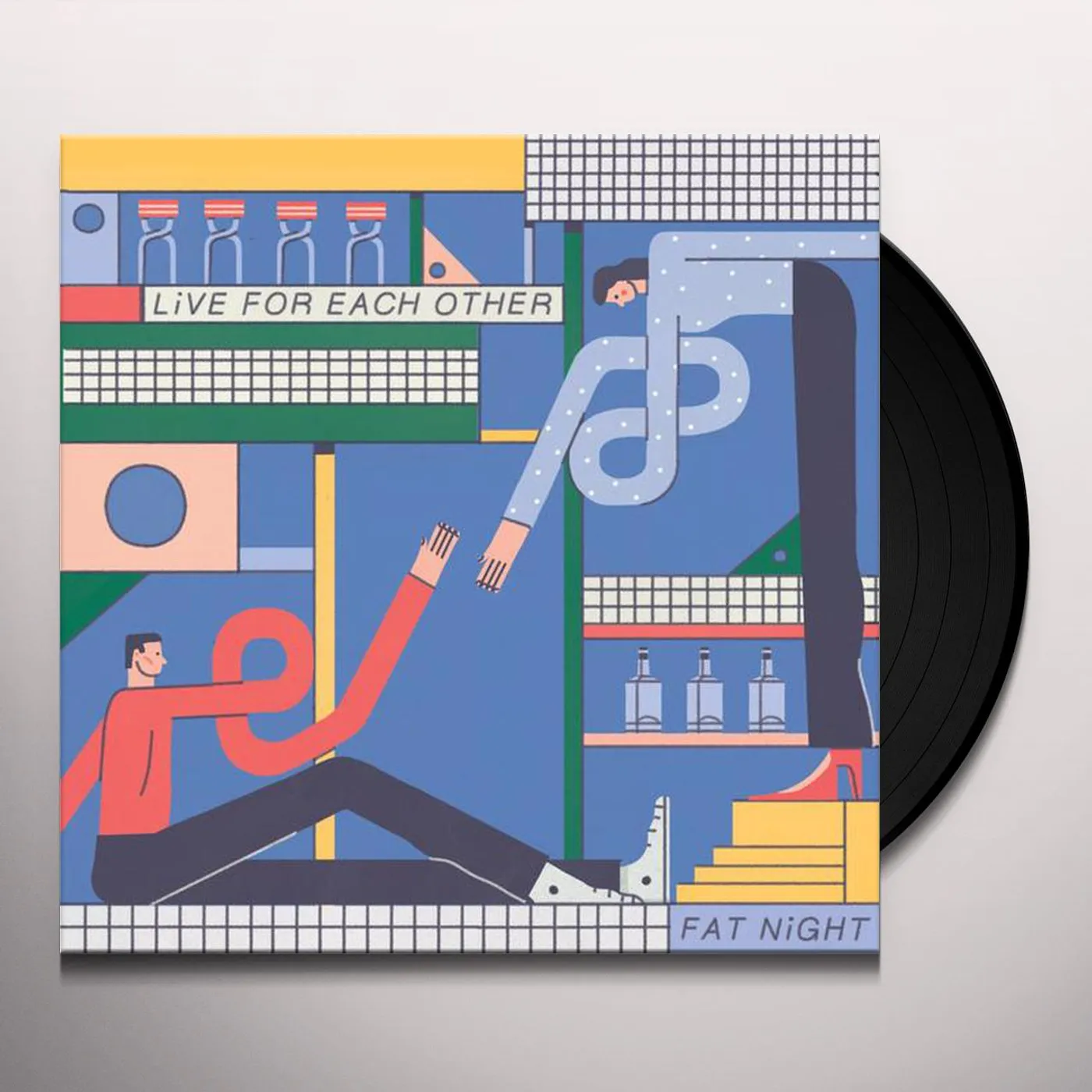 Fat Night Live For Each Other Vinyl Record