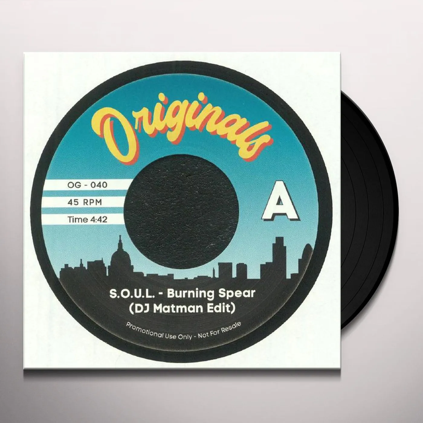 S.O.U.L. / Pete Rock & Cl Smooth BURNING SPEAR (DJ MATMAN EDIT) / GO WITH THE FLO Vinyl Record
