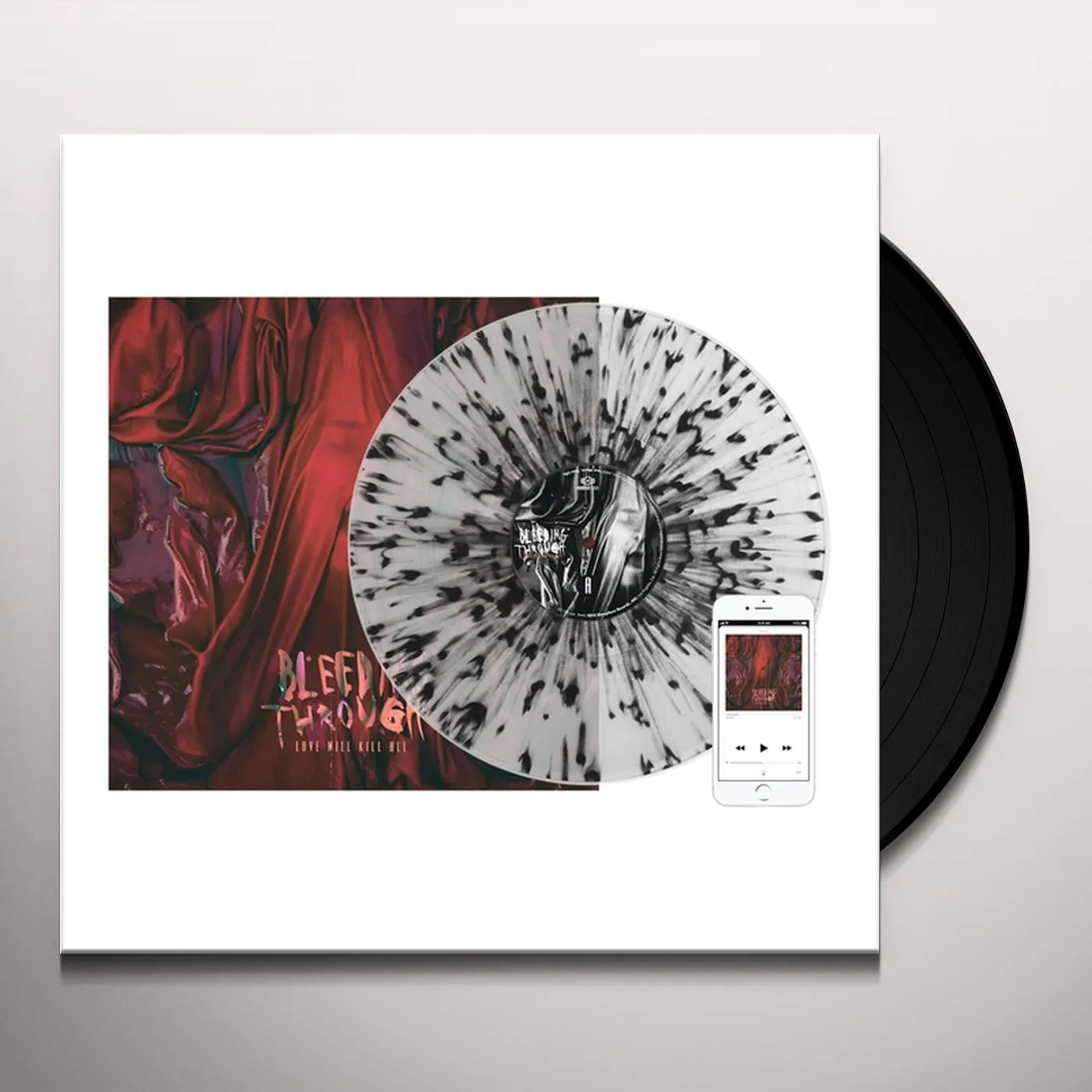 Bleeding Through LOVE WILL KILL ALL (CLEAR W/ BLACK SPLATTER) Vinyl Record