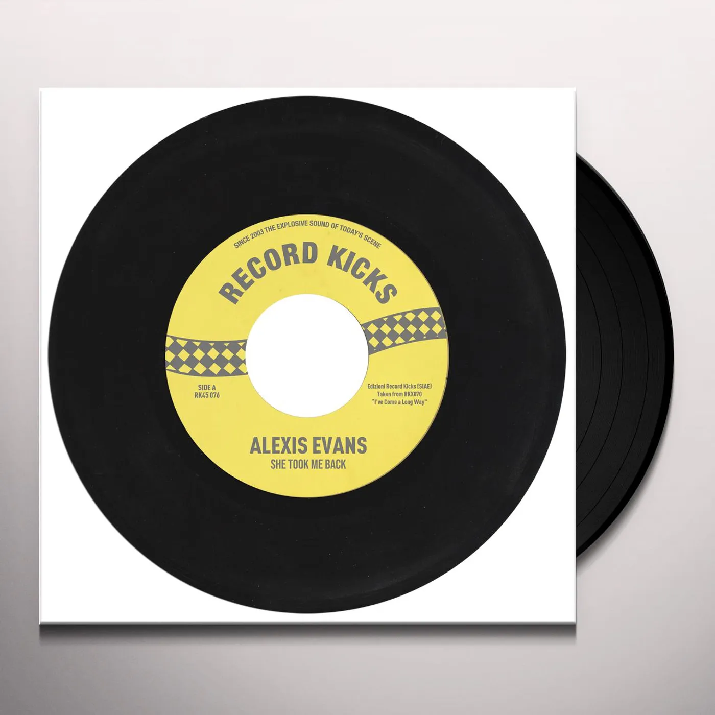 Alexis Evans SHE TOOK ME BACK / IT'S ALL OVER NOW Vinyl Record