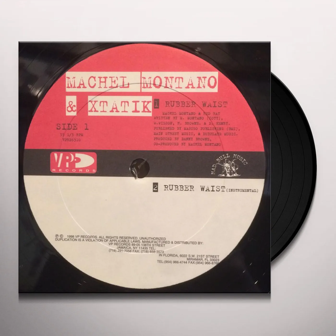 Machel Montano RUBBER WAIST Vinyl Record