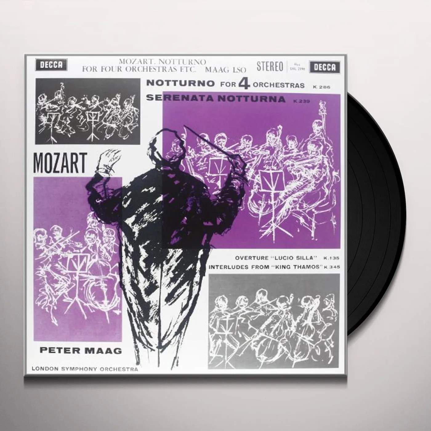 Mozart / Maag NOTTURNO FOR FOUR ORCHESTRAS Vinyl Record