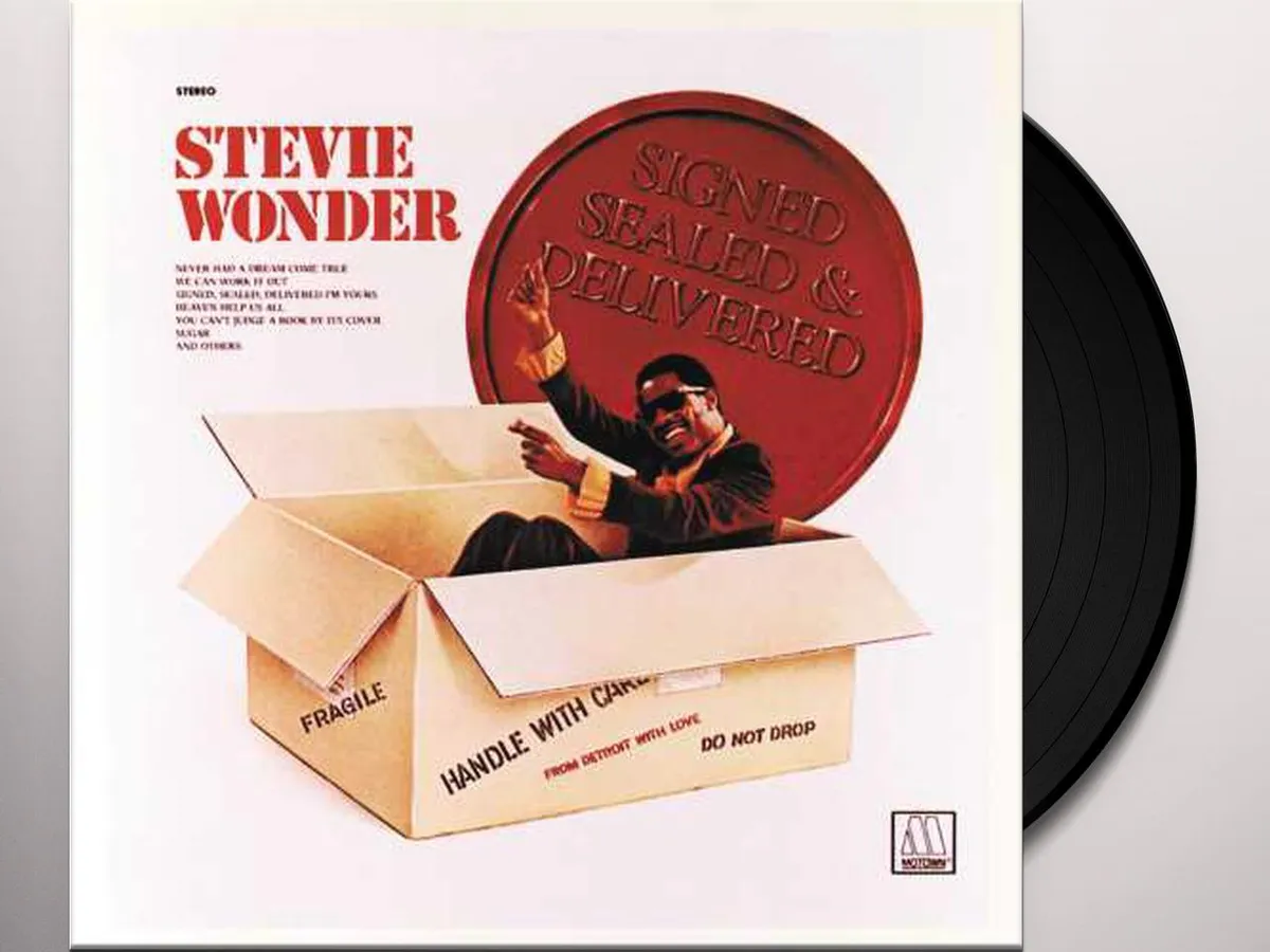Stevie Wonder Signed Sealed And Delivered Vinyl Record