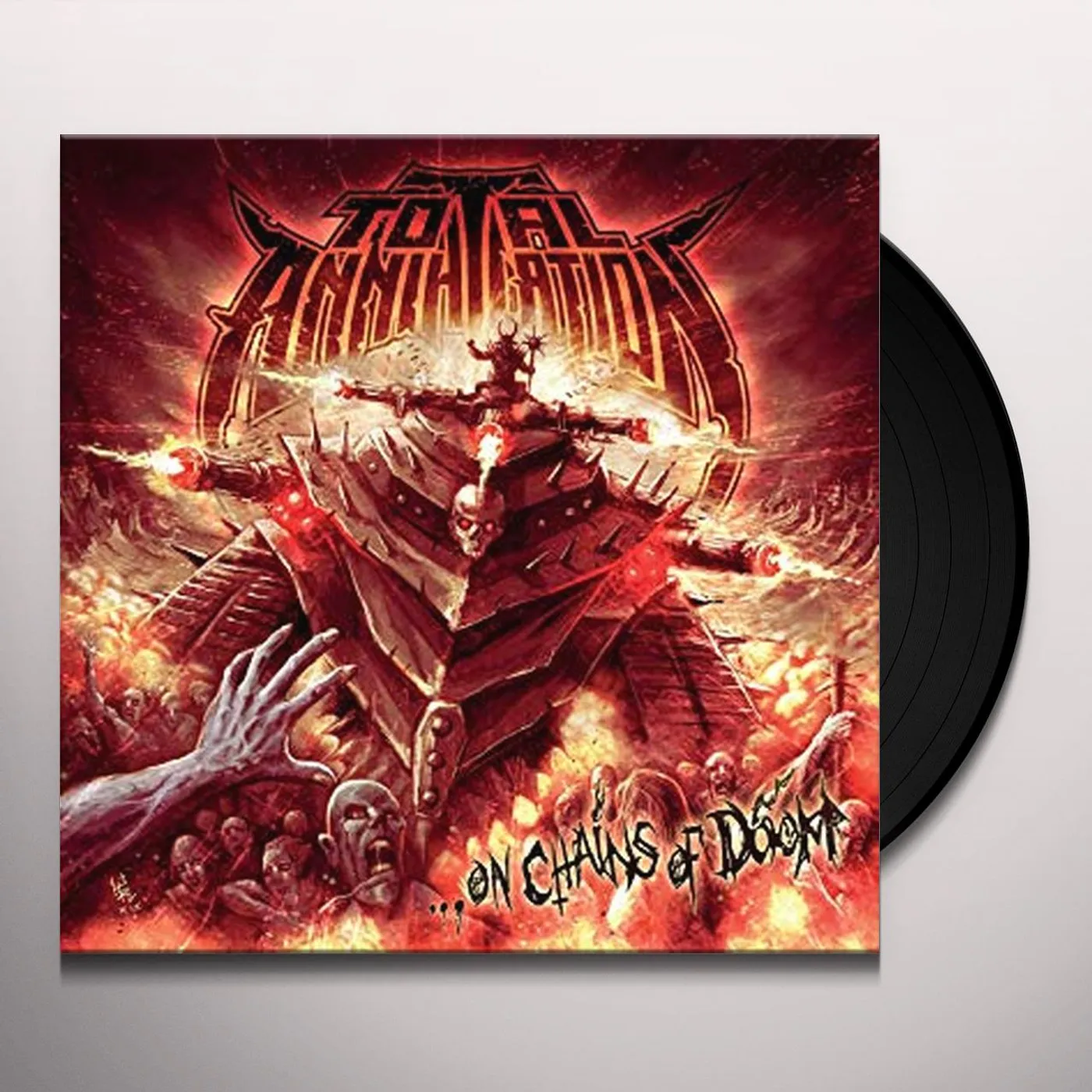 Total Annihilation ON CHAINS OF DOOM Vinyl Record
