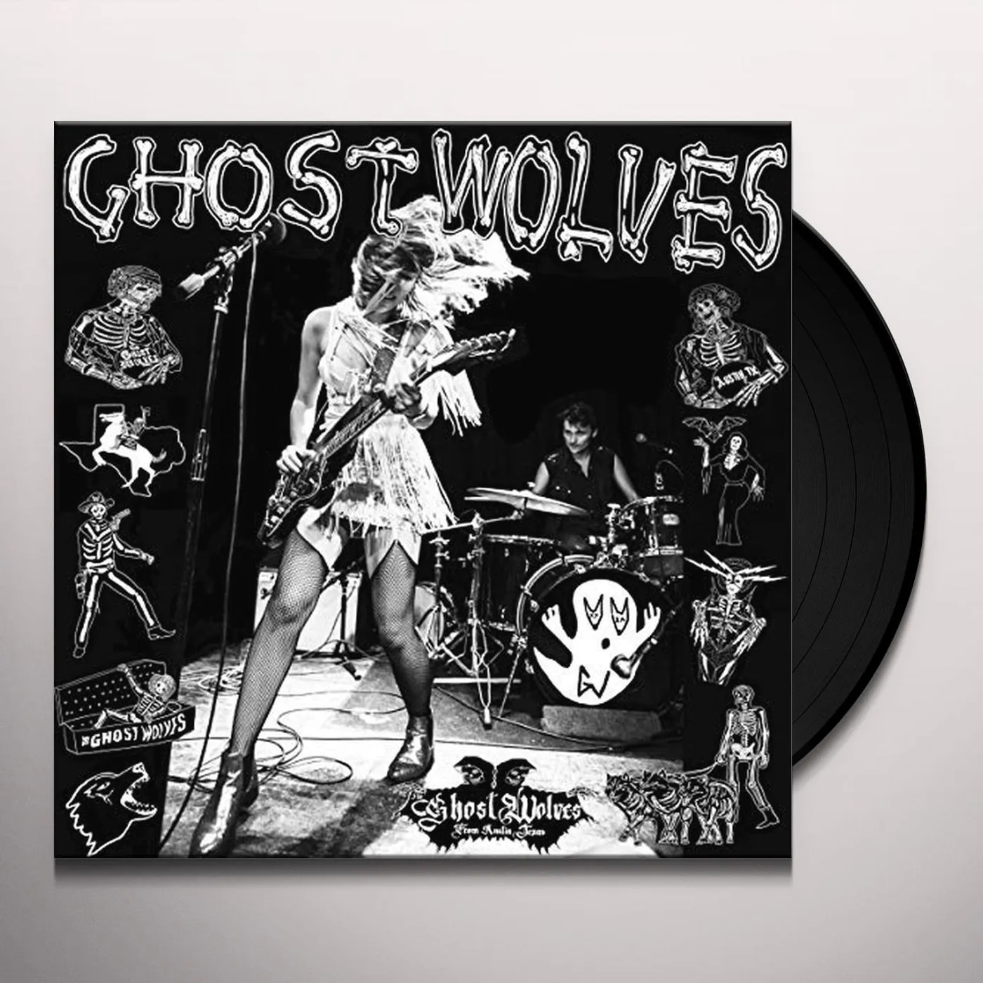 The Ghost Wolves CROOKED COP / FIST & DAY WILL FOLLOW THE DAWN Vinyl Record