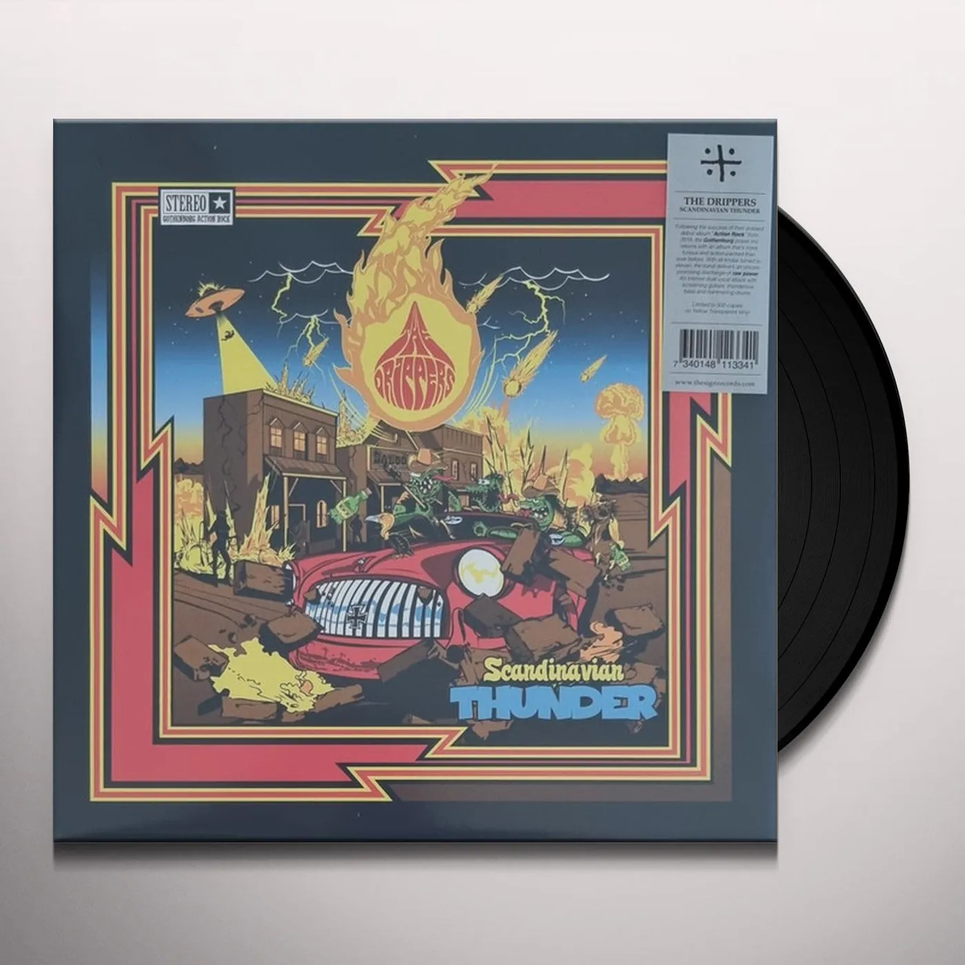 The Drippers Scandinavian Thunder (Transparent Red Vi Vinyl Record
