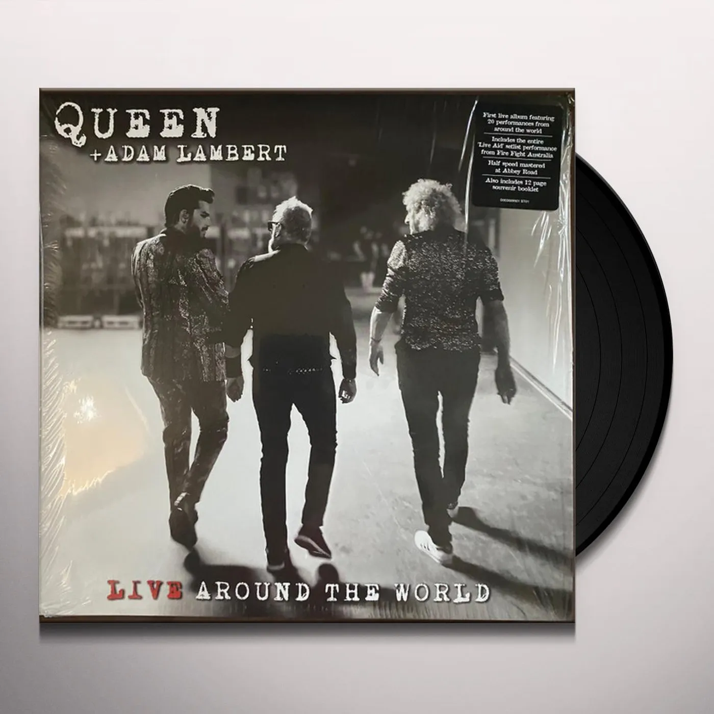 Queen & Adam Lambert LIVE AROUND THE WORLD (2LP) Vinyl Record