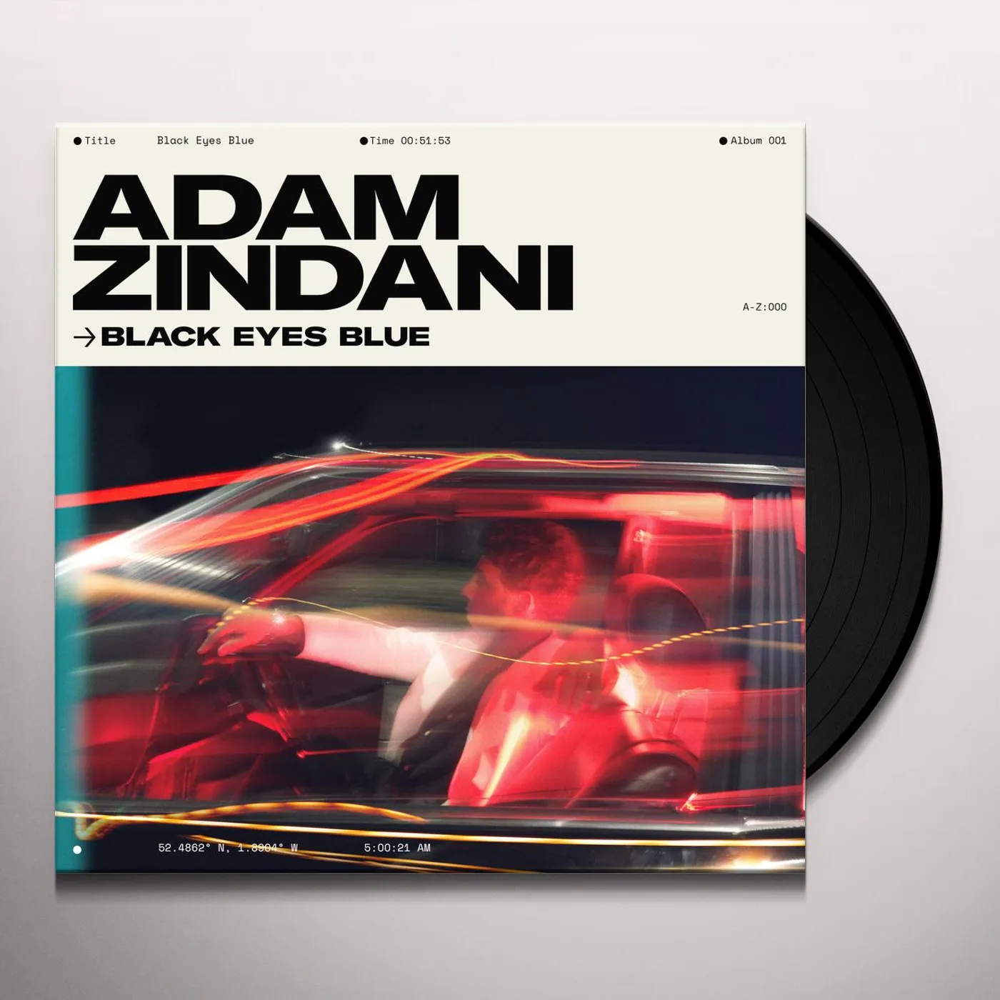Adam Zindani BLACK EYES BLUE Vinyl Record