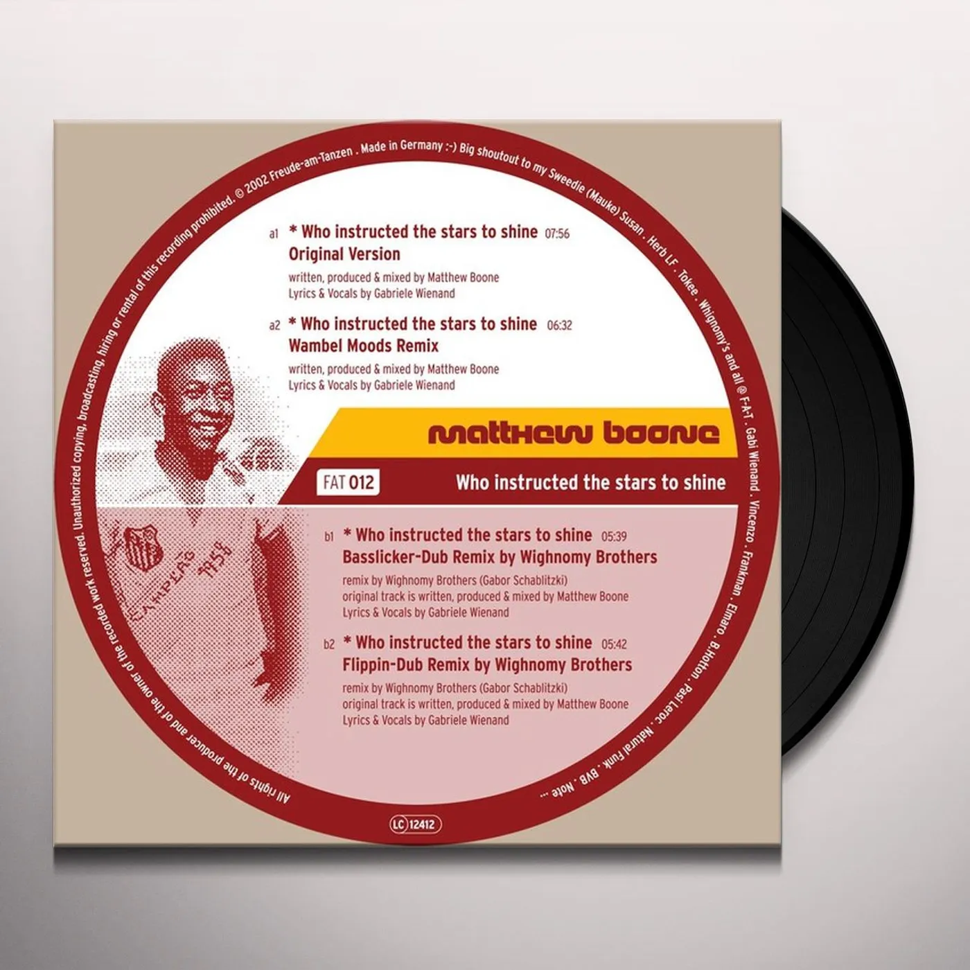 Matthew Boone Who Instructed the Stars to Shine Vinyl Record