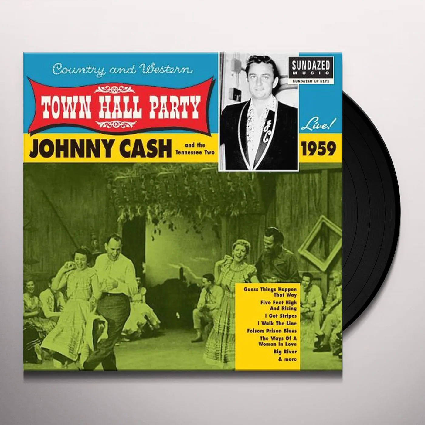 Johnny Cash LIVE AT TOWN HALL PARTY 1959 Vinyl Record